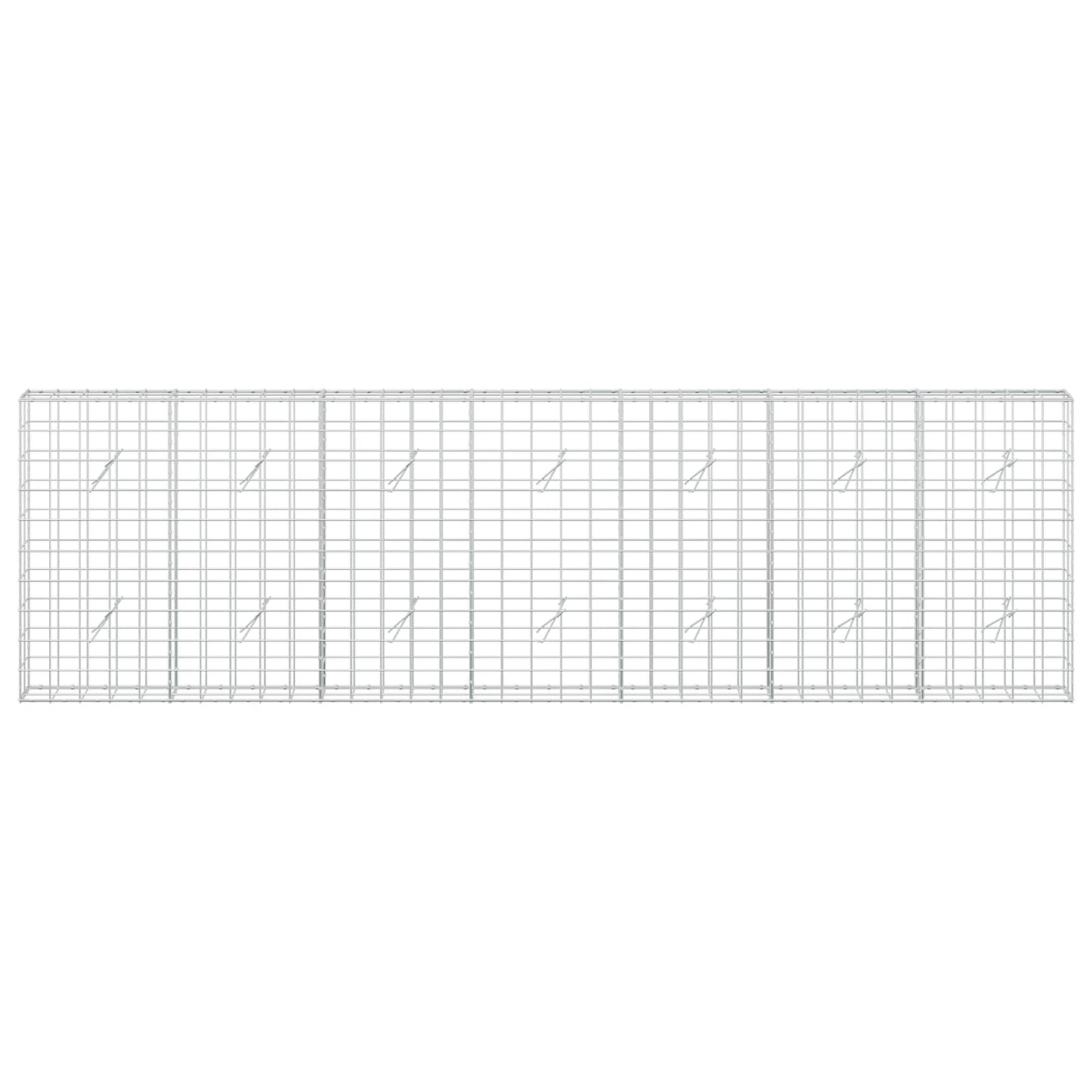 vidaXL Γκαμπιόν με σύρμα 5 mm και πλέγμα 10x10 cm 350x20x100 εκ