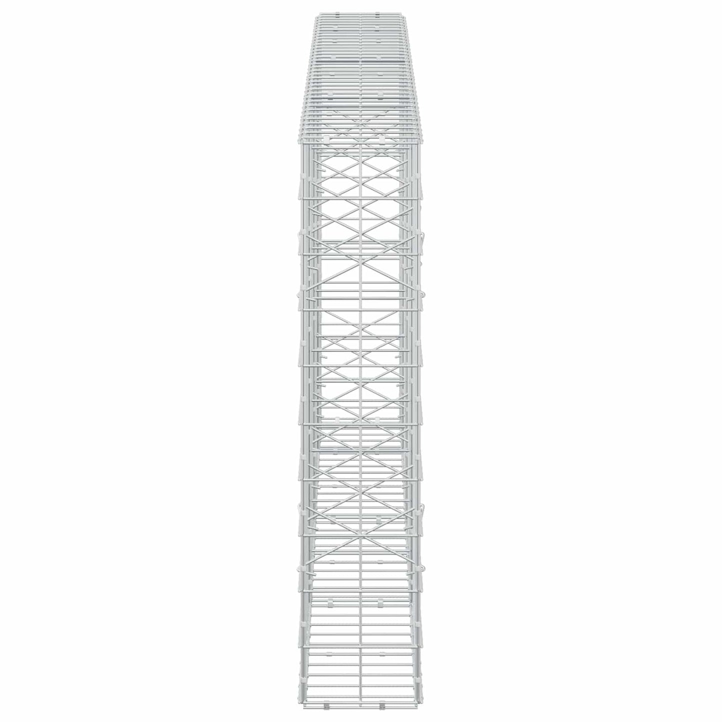 vidaXL Γκαμπιόν με σύρμα 5 mm και πλέγμα 10x10 cm 350x20x100 εκ