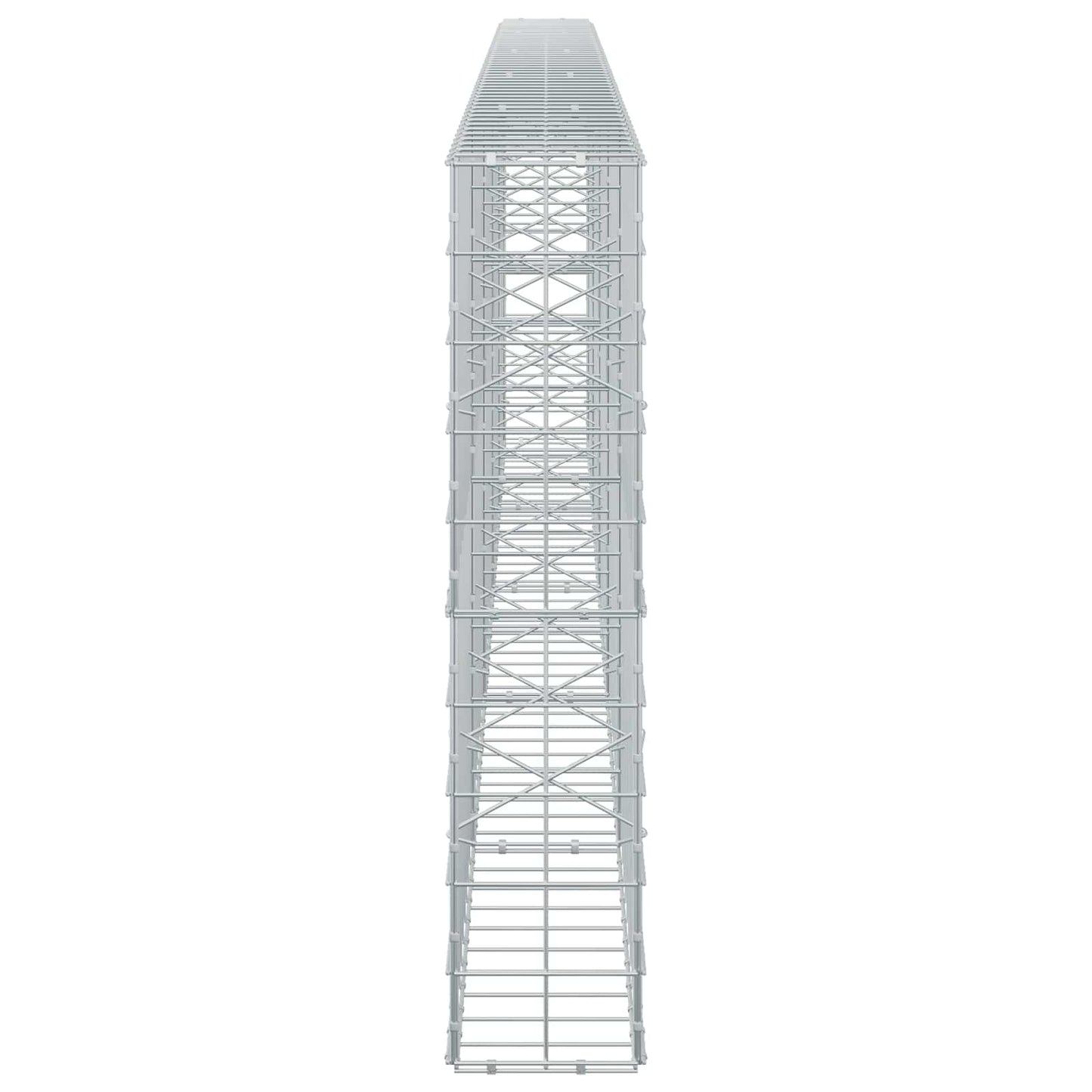 vidaXL Γκαμπιόν με σύρμα 5 mm και πλέγμα 10x10 cm 500x20x100 εκ
