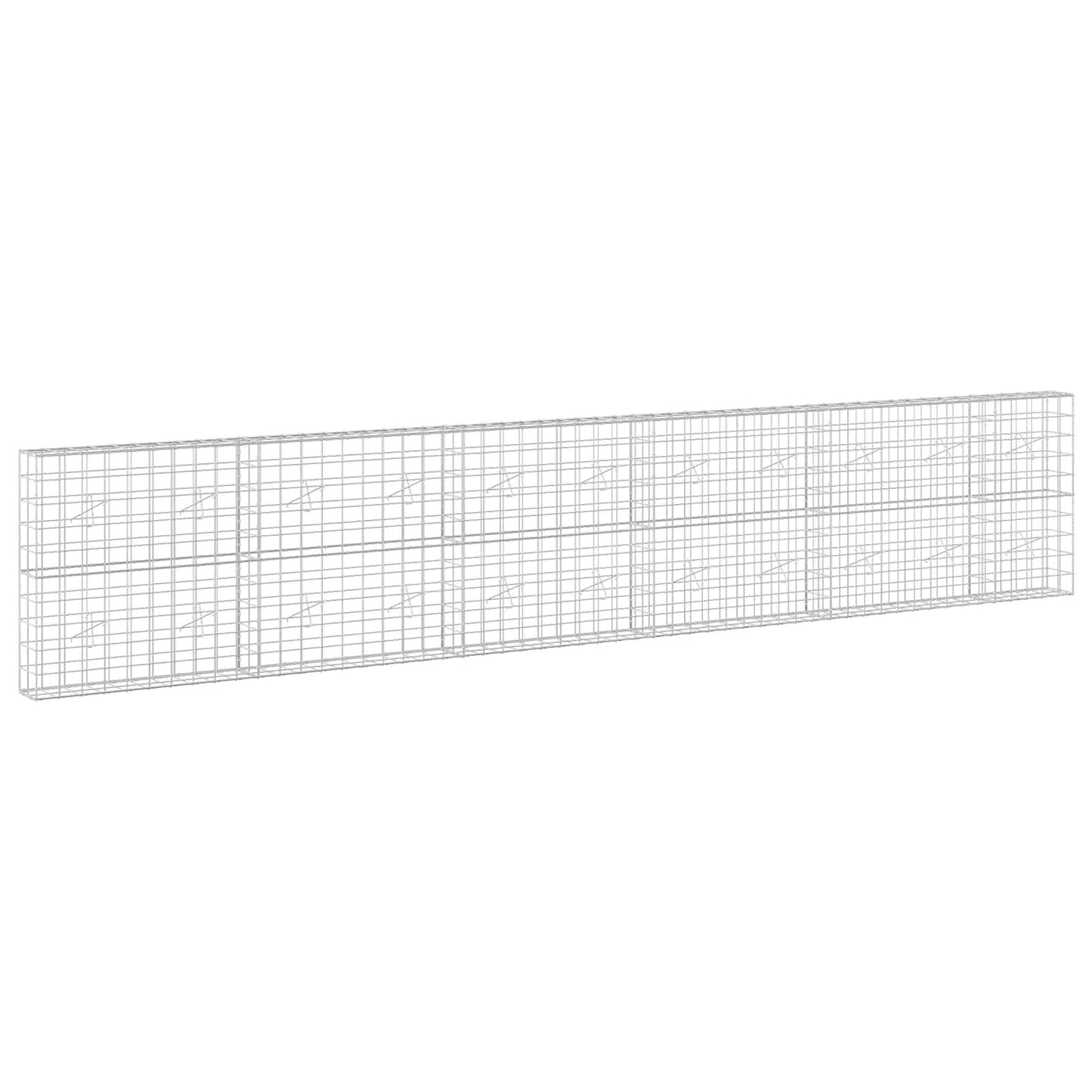 vidaXL Γκαμπιόν με σύρμα 5 mm και πλέγμα 10x10 cm 550x20x100 εκ.