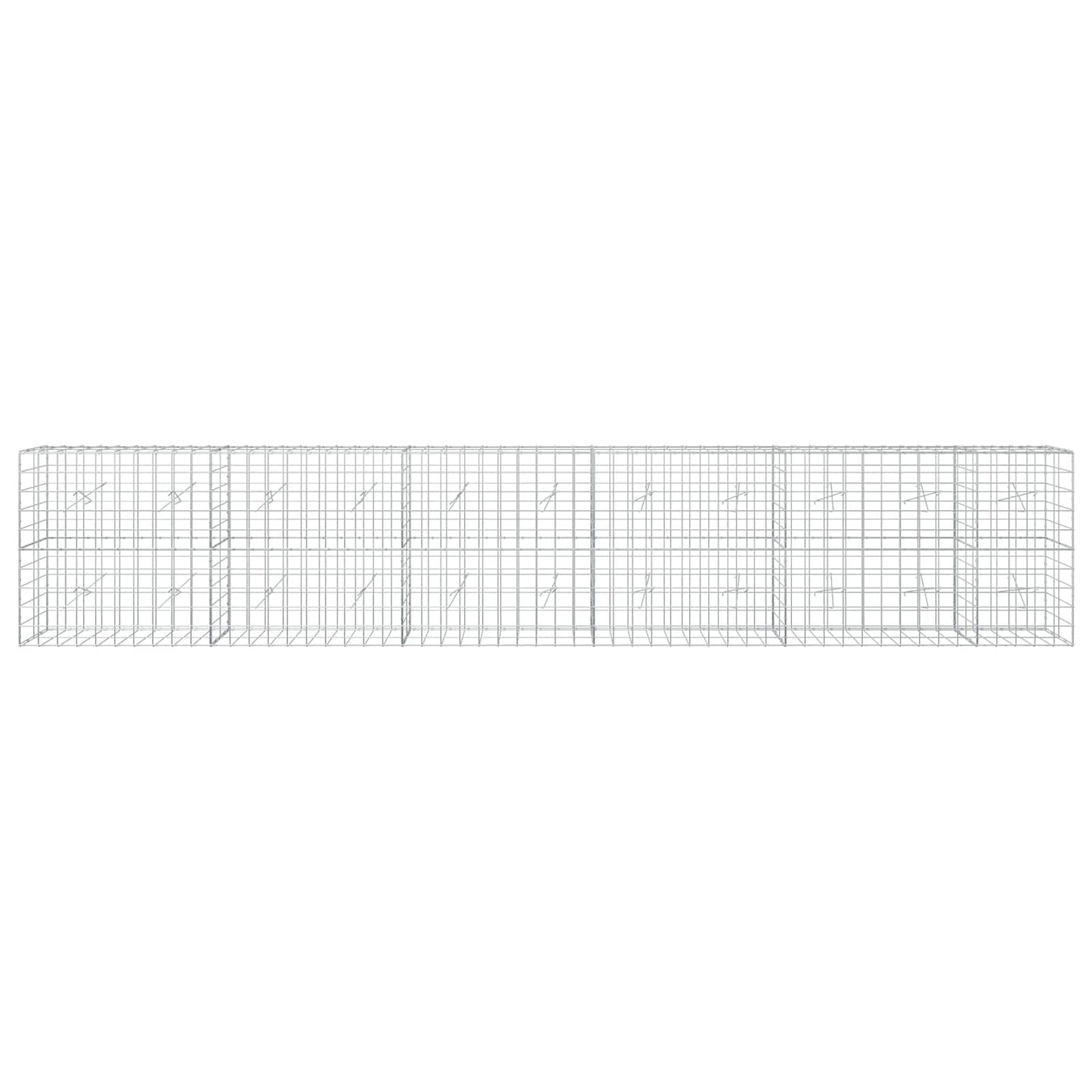 vidaXL Γκαμπιόν με σύρμα 5 mm και πλέγμα 10x10 cm 550x20x100 εκ.