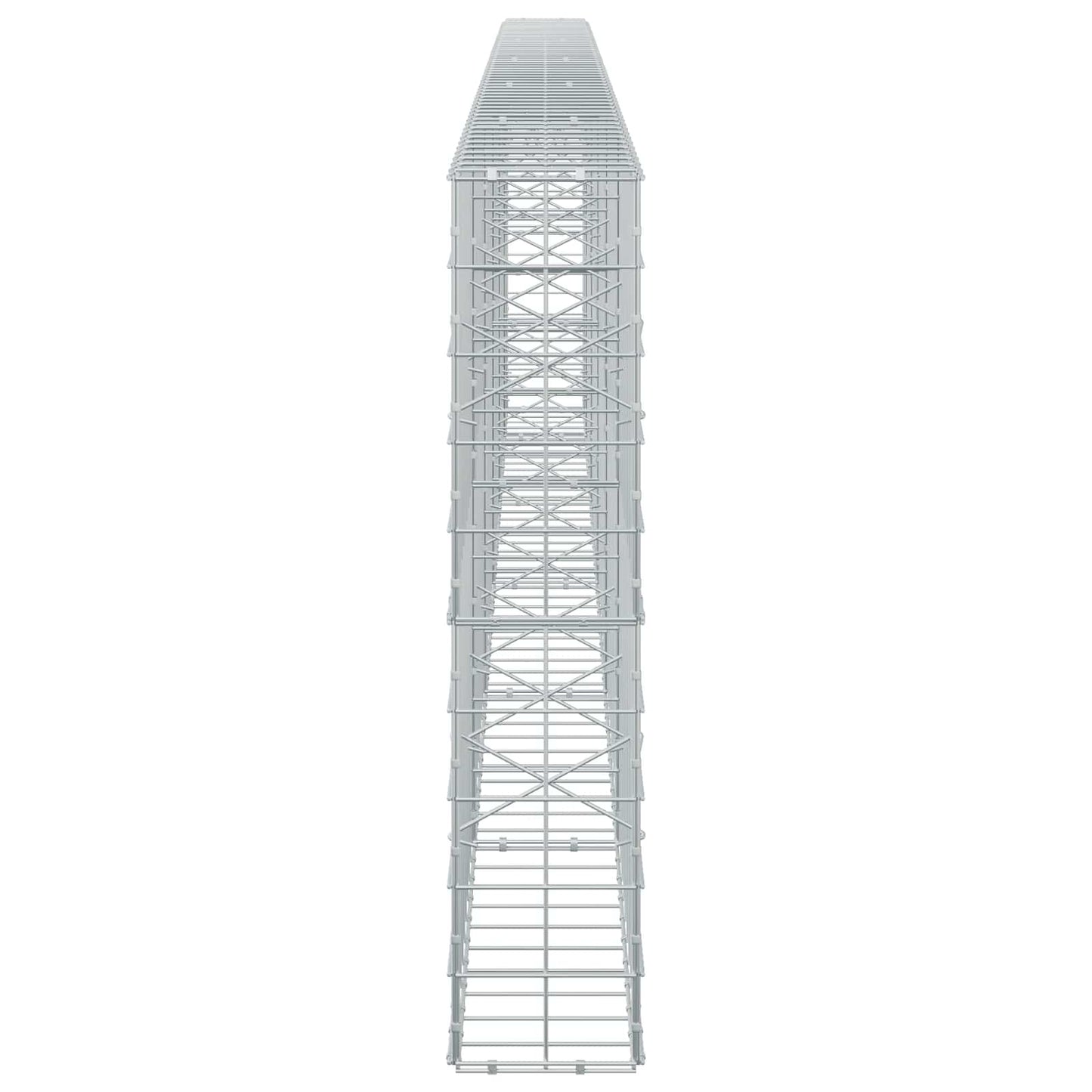 vidaXL Γκαμπιόν με σύρμα 5 mm και πλέγμα 10x10 cm 550x20x100 εκ.