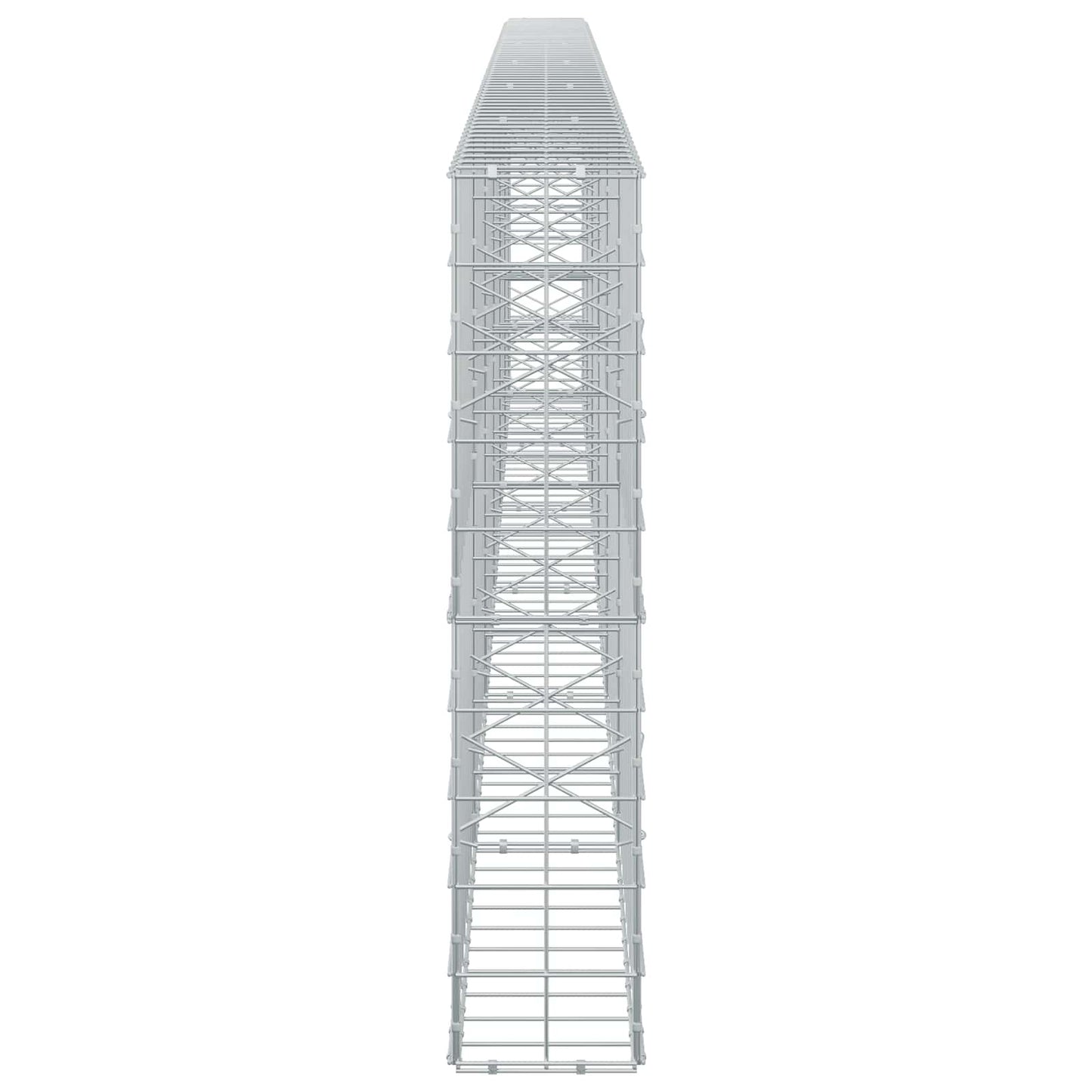 vidaXL Γκαμπιόν με σύρμα 5 mm και πλέγμα 10x10 cm 600x20x100 εκ
