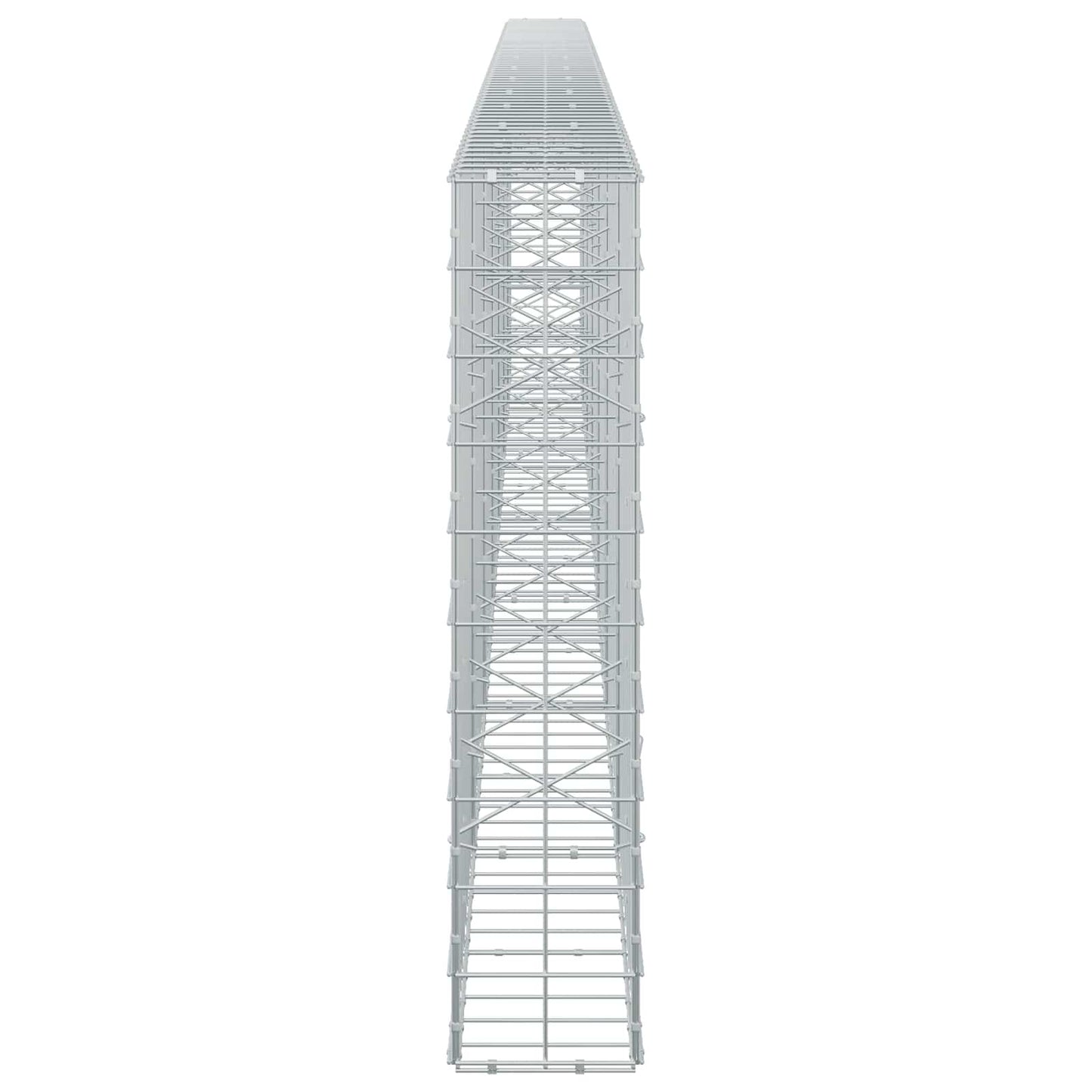 vidaXL Γκαμπιόν με σύρμα 5 mm και πλέγμα 10x10 cm 650x20x100 εκ