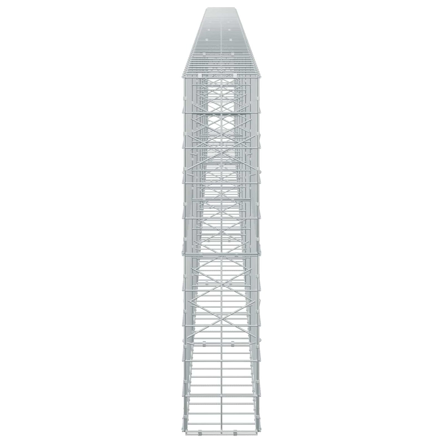 vidaXL Γκαμπιόν με σύρμα 5 mm και πλέγμα 10x10 cm 700x20x100 εκ