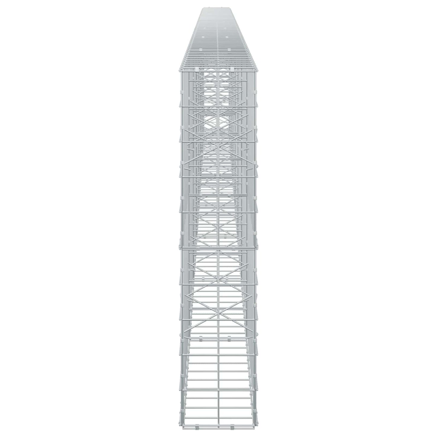vidaXL Γκαμπιόν με σύρμα 5 mm και πλέγμα 10x10 cm 750x20x100 εκ