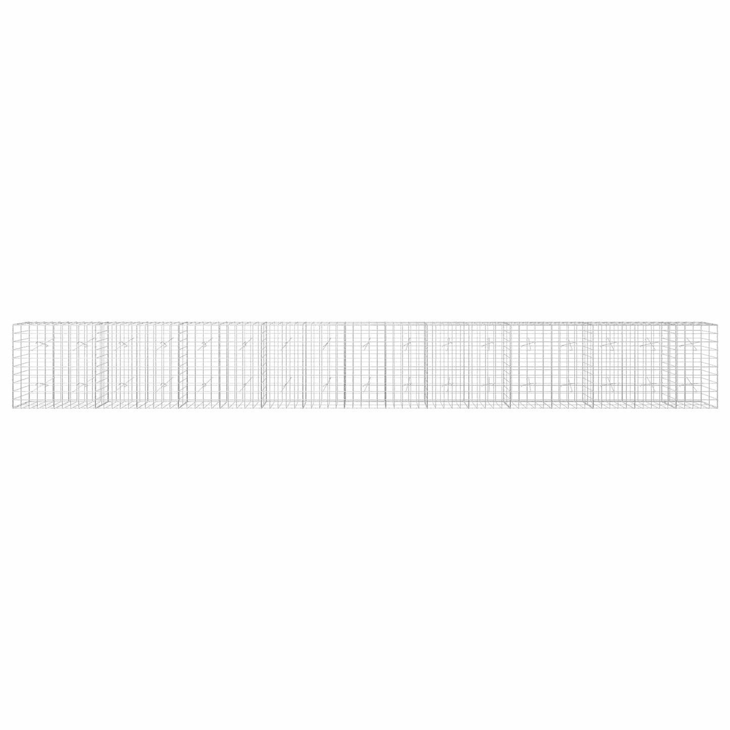 vidaXL Γκαμπιόν με σύρμα 5 mm και πλέγμα 10x10 cm 850x20x100 εκ