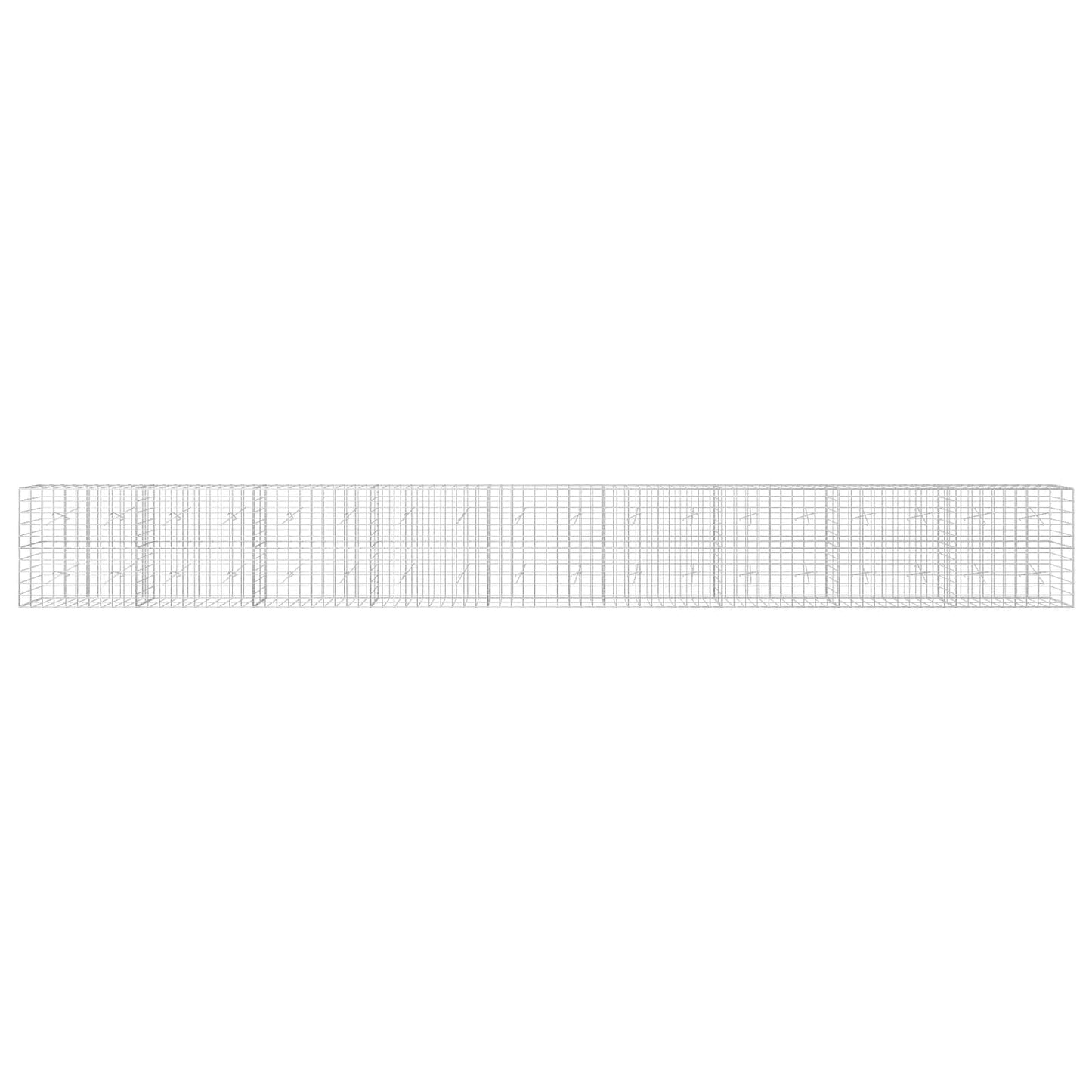 vidaXL Γκαμπιόν με σύρμα 5 mm και πλέγμα 10x10 cm 900x20x100 εκ