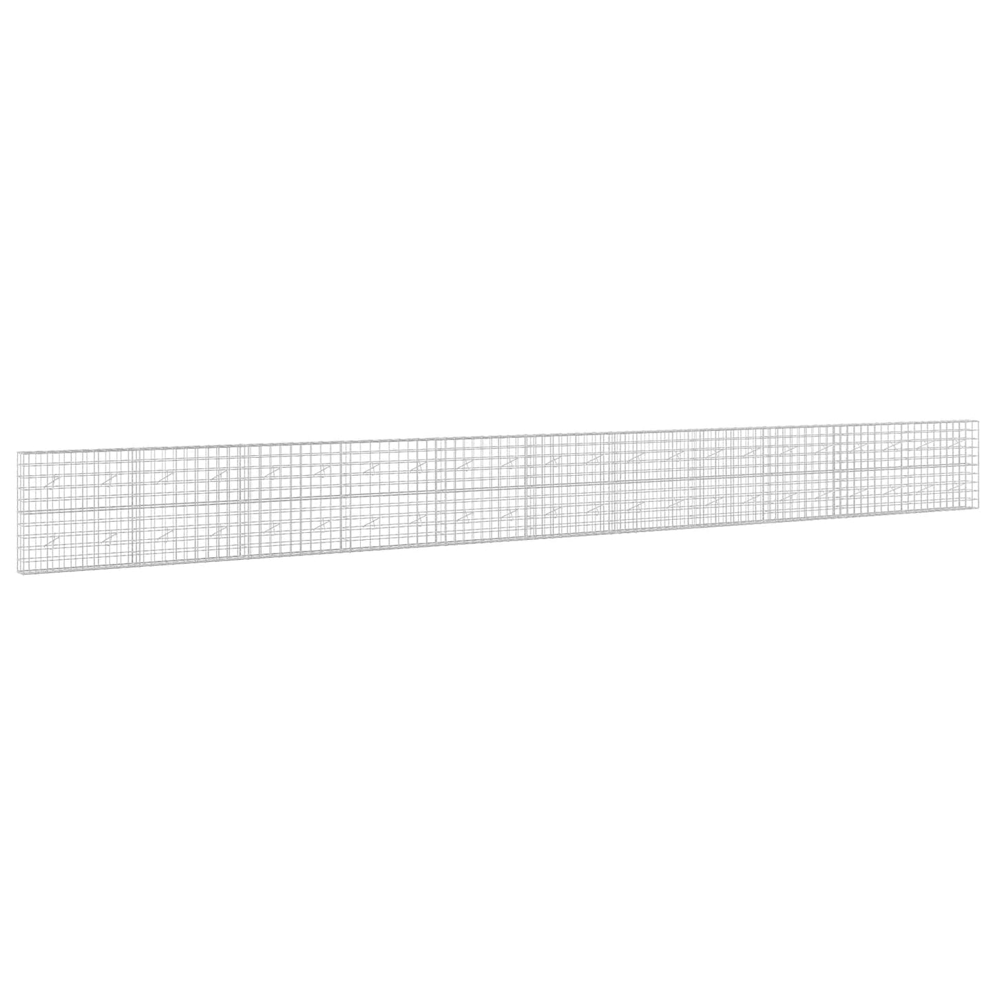 vidaXL Γκαμπιόν με σύρμα 5 mm και πλέγμα 10x10 cm 1100x20x100 εκ