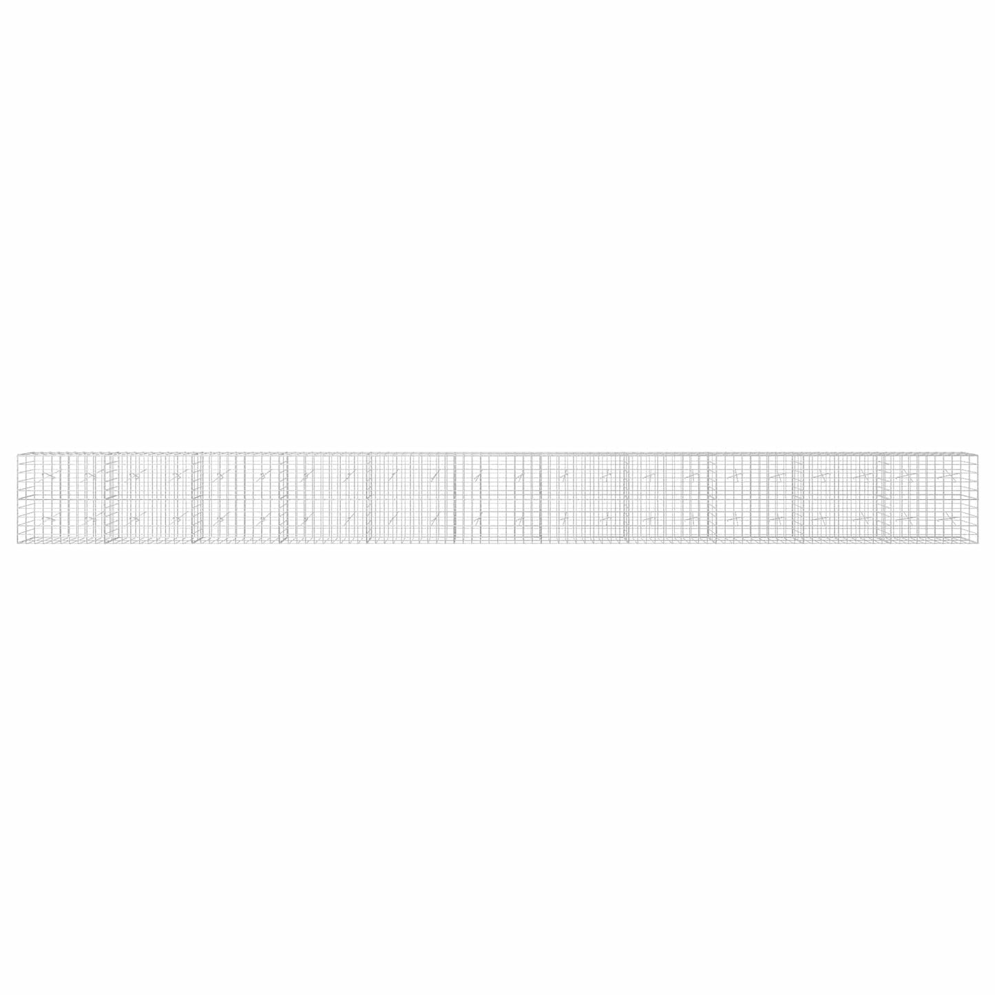 vidaXL Γκαμπιόν με σύρμα 5 mm και πλέγμα 10x10 cm 1100x20x100 εκ