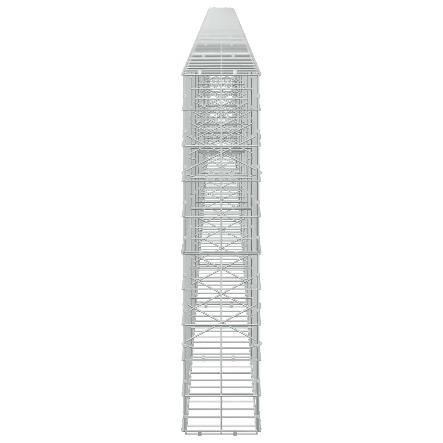 vidaXL Γκαμπιόν με σύρμα 5 mm και πλέγμα 10x10 cm 1100x20x100 εκ