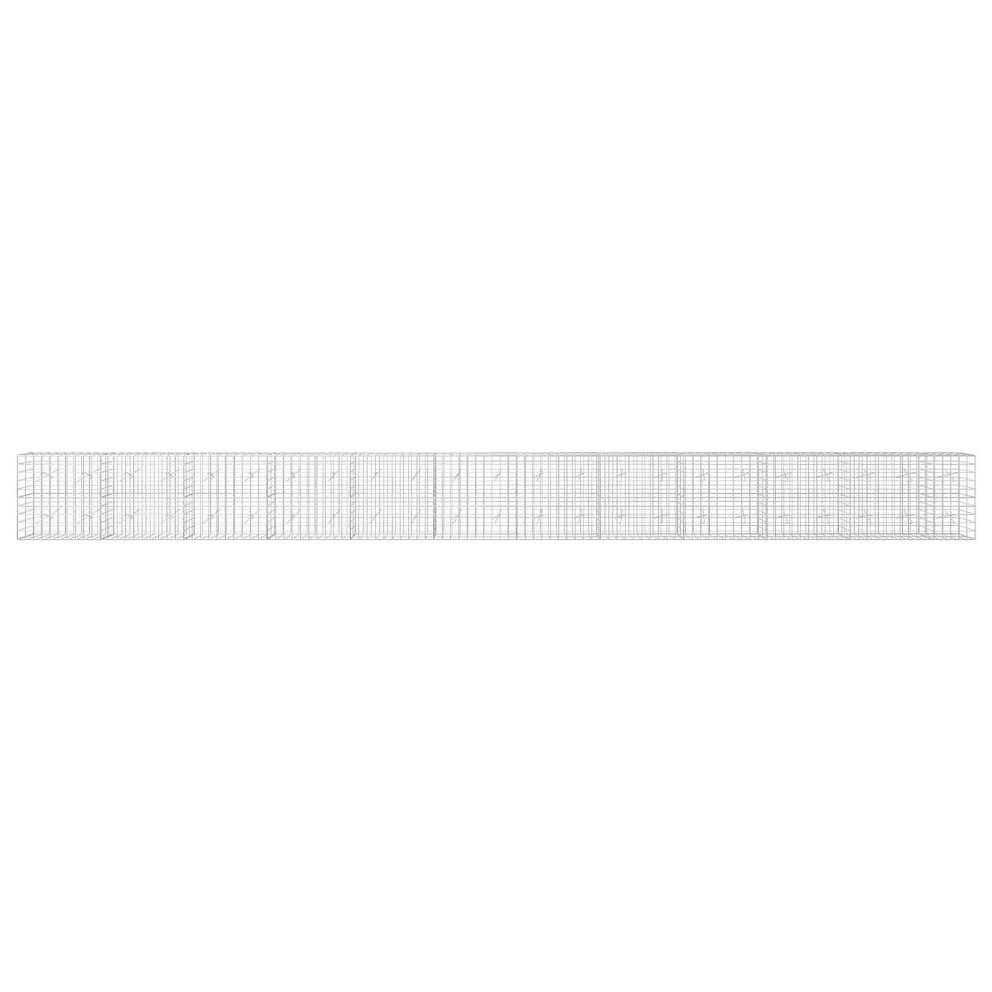 vidaXL Γκαμπιόν με σύρμα 5 mm και πλέγμα 10x10 cm 1150x20x100 εκ