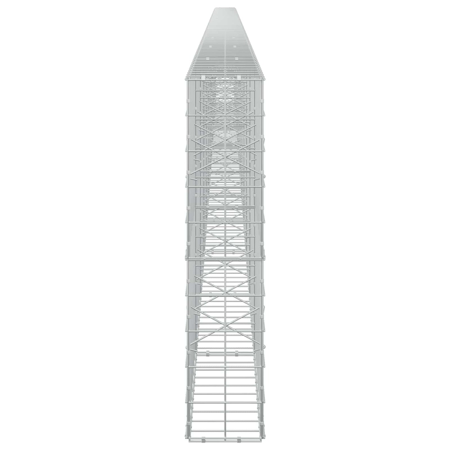 vidaXL Γκαμπιόν με σύρμα 5 mm και πλέγμα 10x10 cm 1200x20x100 εκ