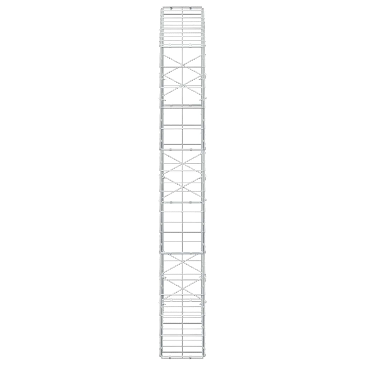 vidaXL Γκαμπιόν με σύρμα 5 mm και πλέγμα 10x10 cm 100x20x150 εκ