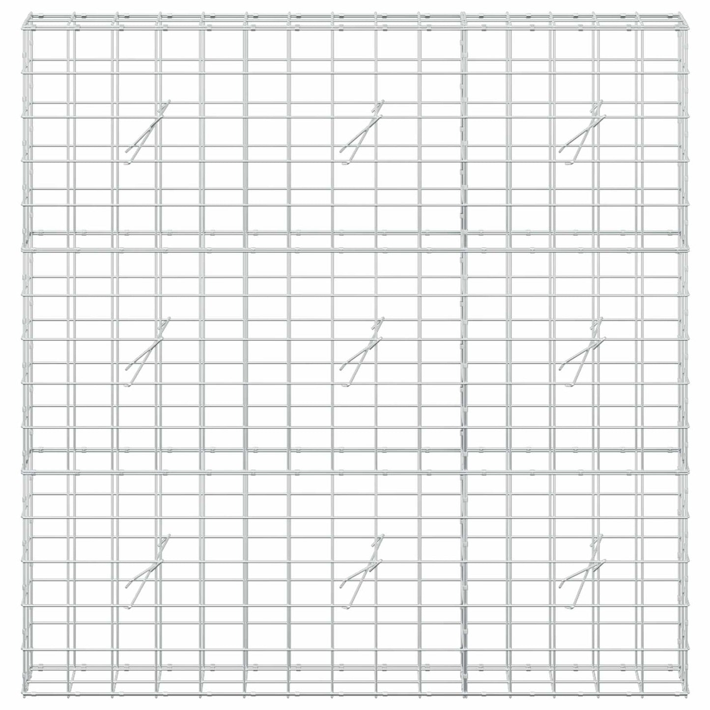 vidaXL Γκαμπιόν με σύρμα 5 mm και πλέγμα 10x10 cm 150x20x150 εκ