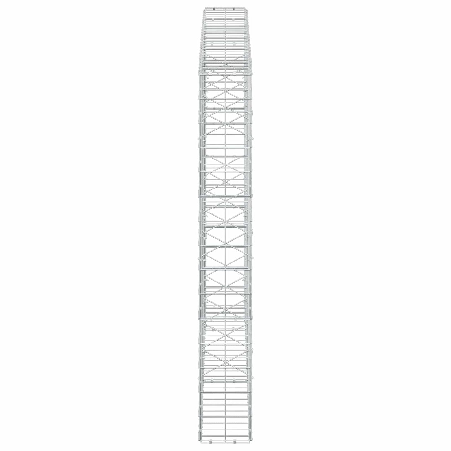 vidaXL Γκαμπιόν με σύρμα 5 mm και πλέγμα 10x10 cm 250x20x150 εκ.