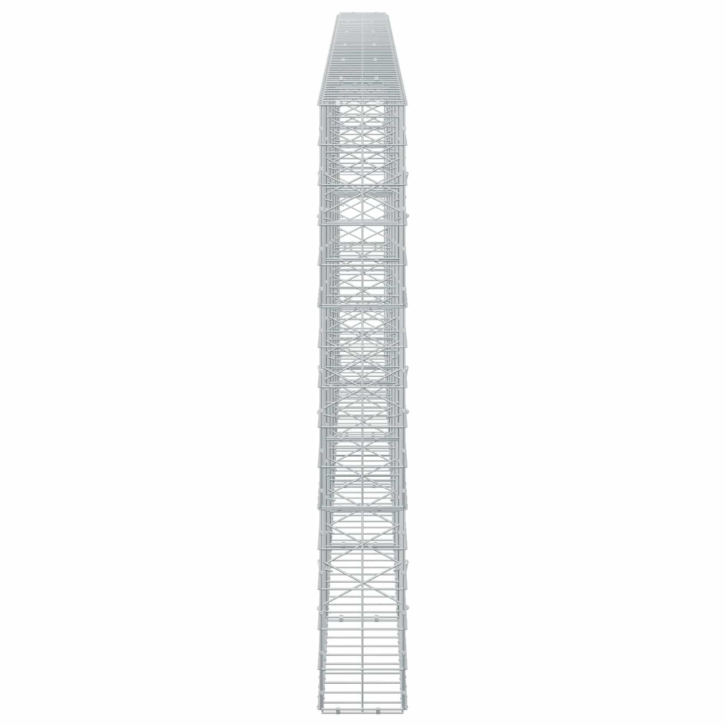 vidaXL Γκαμπιόν με σύρμα 5 mm και πλέγμα 10x10 cm 600x20x150 εκ