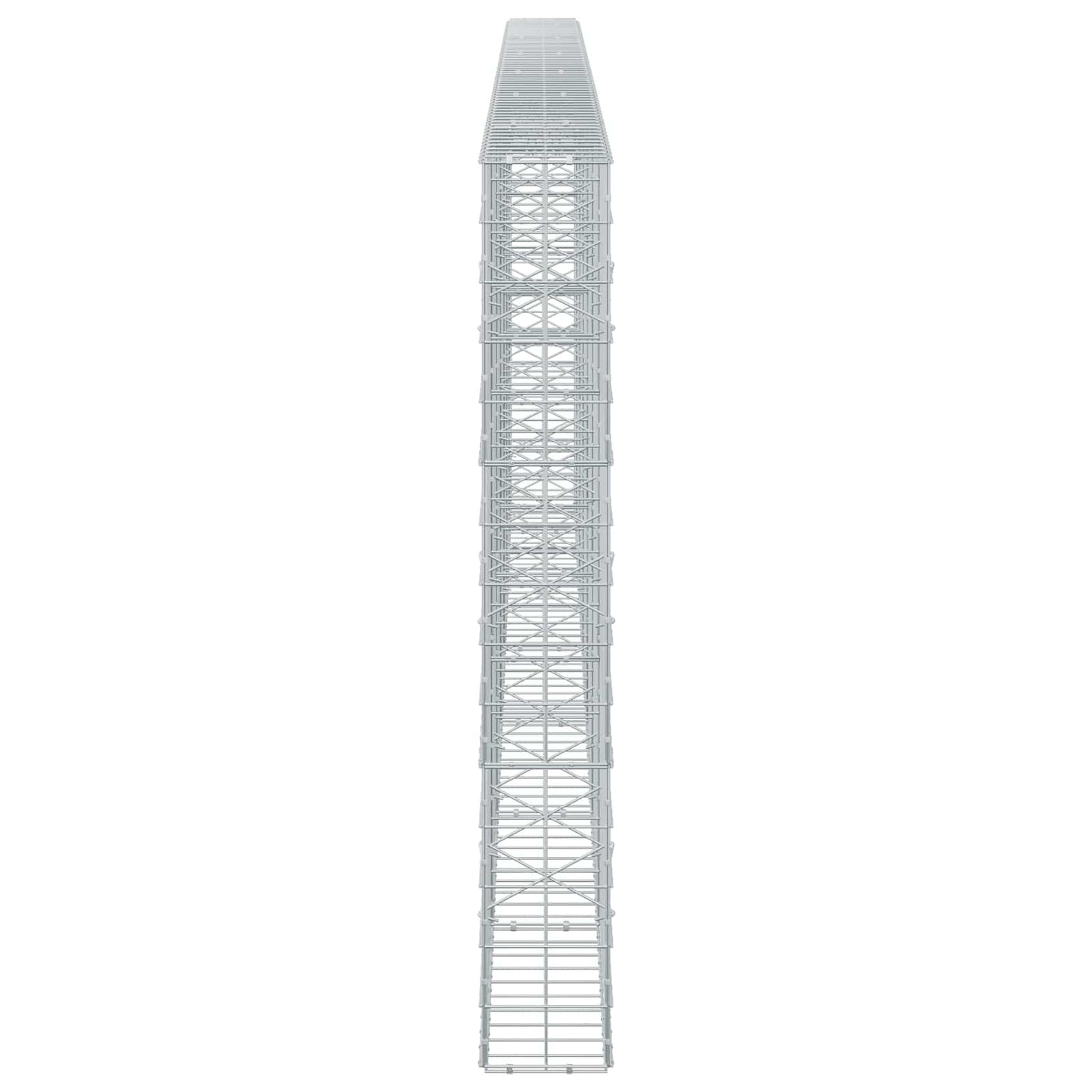 vidaXL Γκαμπιόν με σύρμα 5 mm και πλέγμα 10x10 cm 650x20x150 εκ