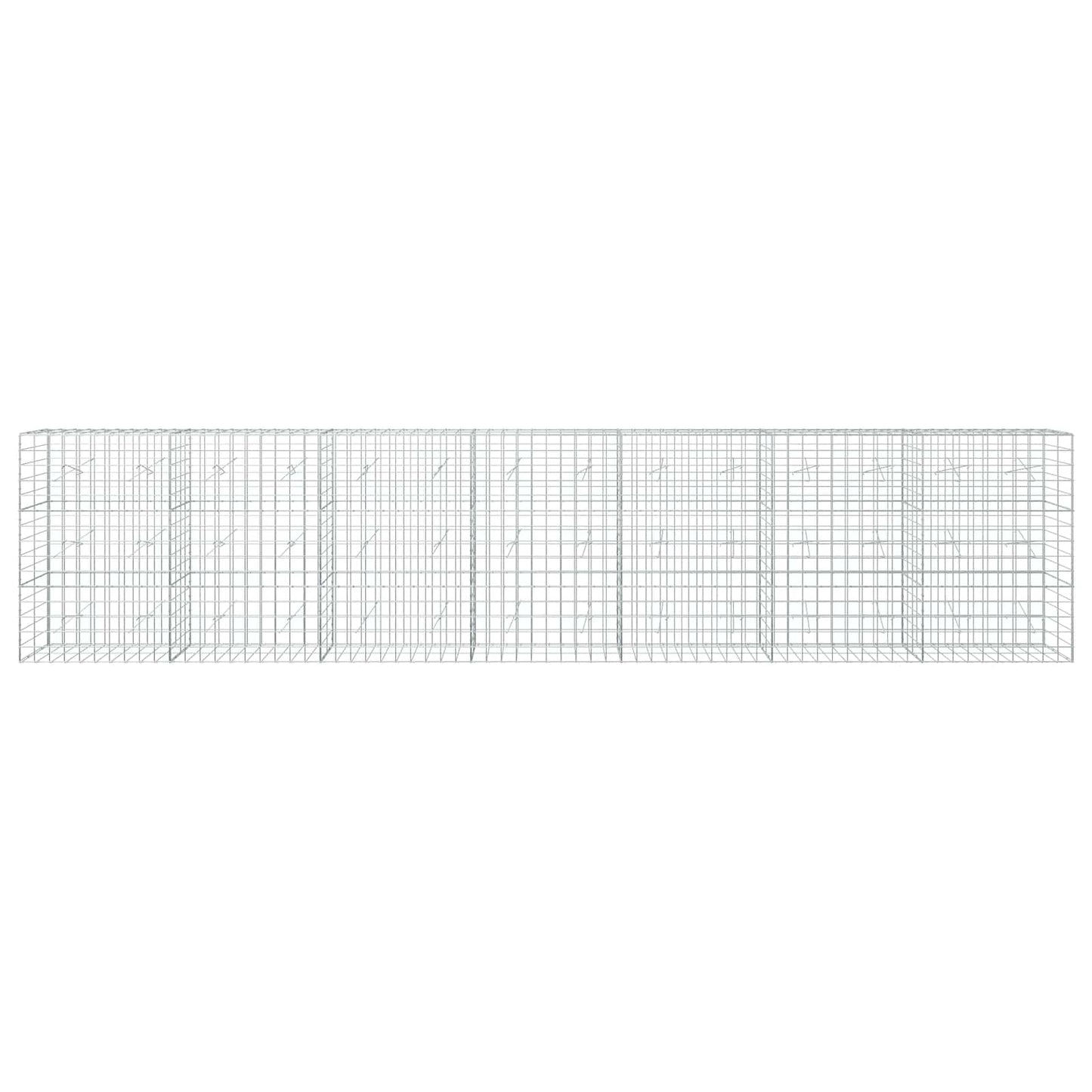 vidaXL Γκαμπιόν με σύρμα 5 mm και πλέγμα 10x10 cm 700x20x150 εκ