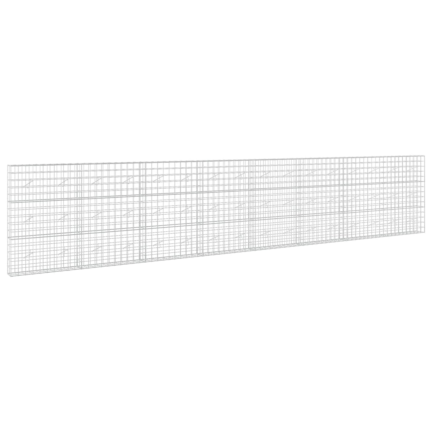 vidaXL Γκαμπιόν με σύρμα 5 mm και πλέγμα 10x10 cm 800x20x150 εκ