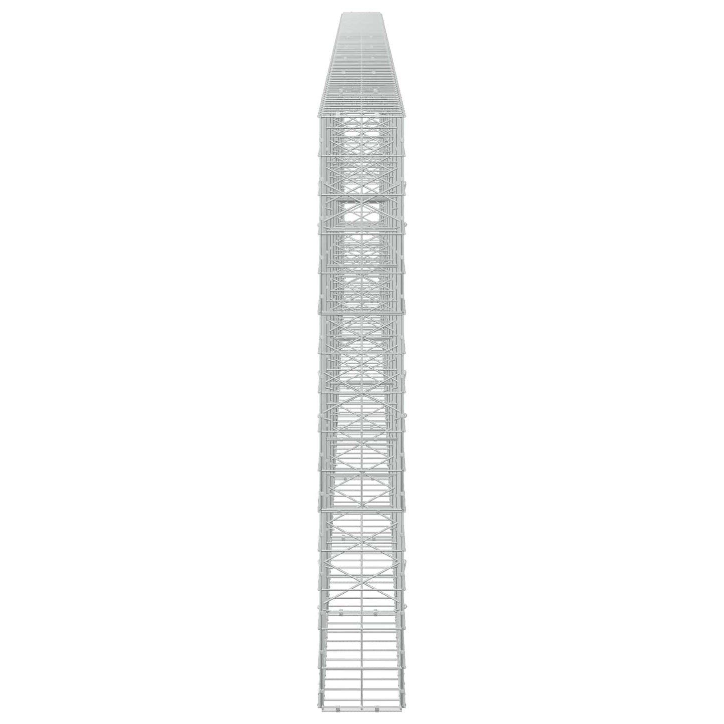 vidaXL Γκαμπιόν με σύρμα 5 mm και πλέγμα 10x10 cm 850x20x150 εκ