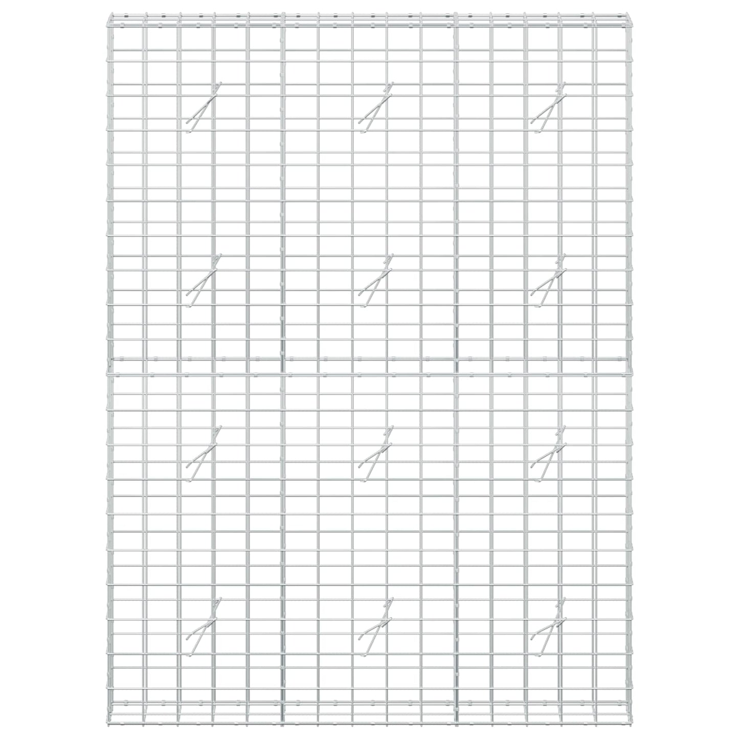 vidaXL Γκαμπιόν με σύρμα 5 mm και πλέγμα 10x10 cm 150x20x200 εκ