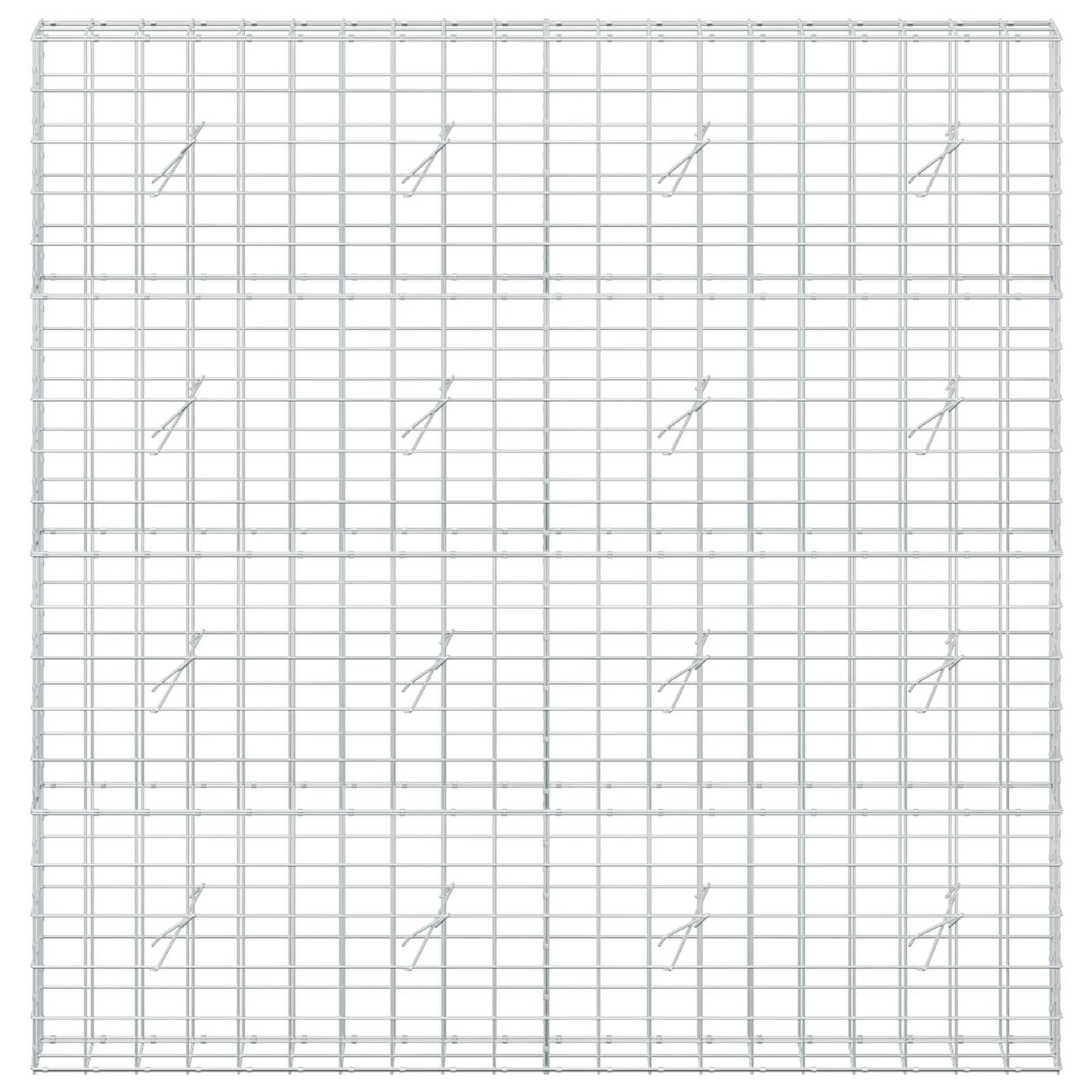 vidaXL Γκαμπιόν με σύρμα 5 mm και πλέγμα 10x10 cm 200x20x200 εκ