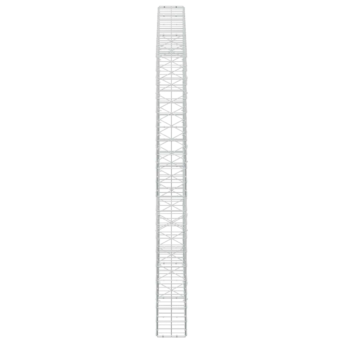 vidaXL Γκαμπιόν με σύρμα 5 mm και πλέγμα 10x10 cm 250x20x200 εκ.