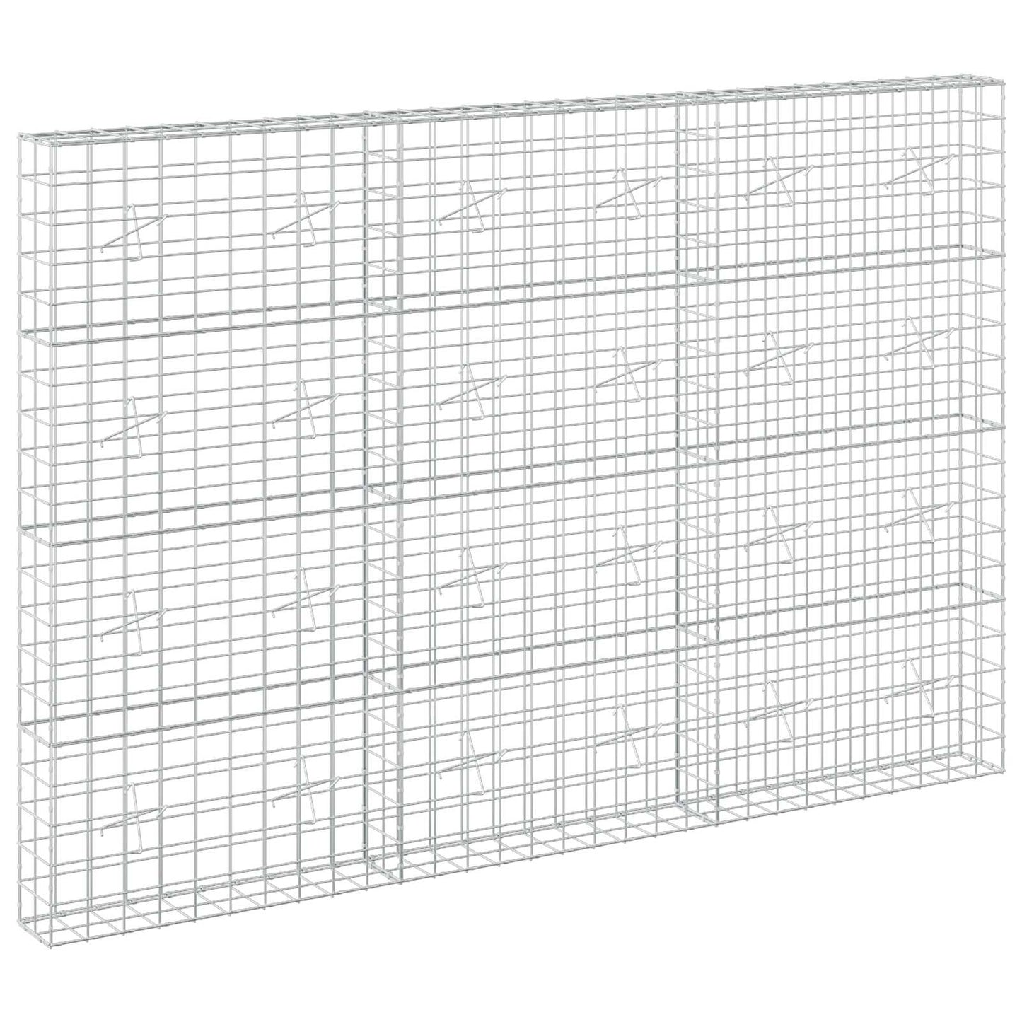 vidaXL Γκαμπιόν με σύρμα 5 mm και πλέγμα 10x10 cm 300x20x200 εκ