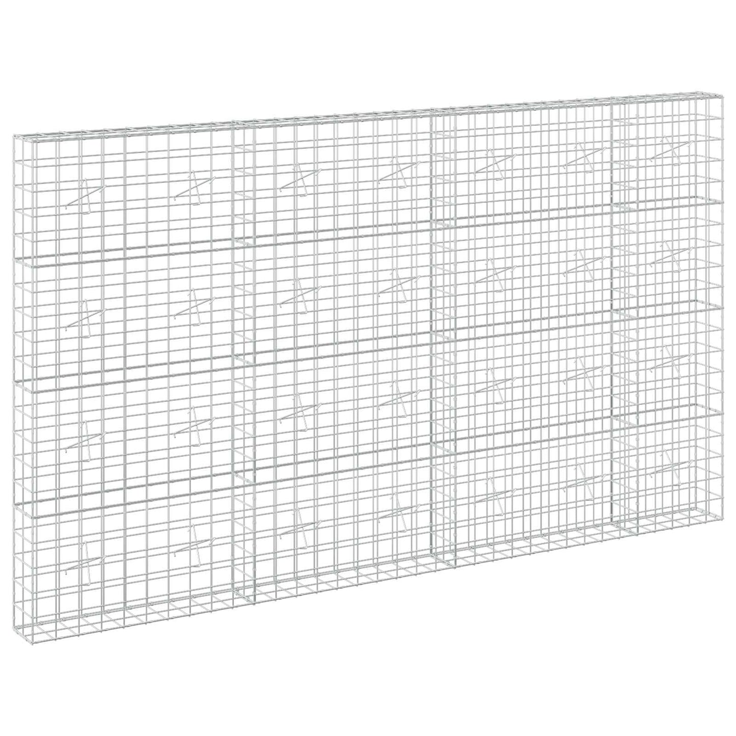 vidaXL Γκαμπιόν με σύρμα 5 mm και πλέγμα 10x10 cm 350x20x200 εκ.