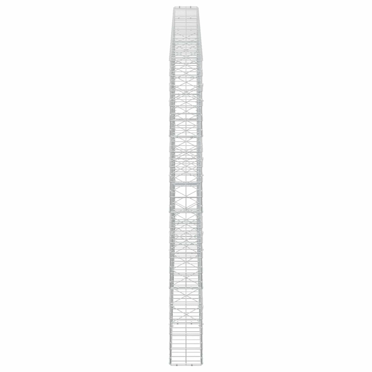 vidaXL Γκαμπιόν με σύρμα 5 mm και πλέγμα 10x10 cm 400x20x200 εκ