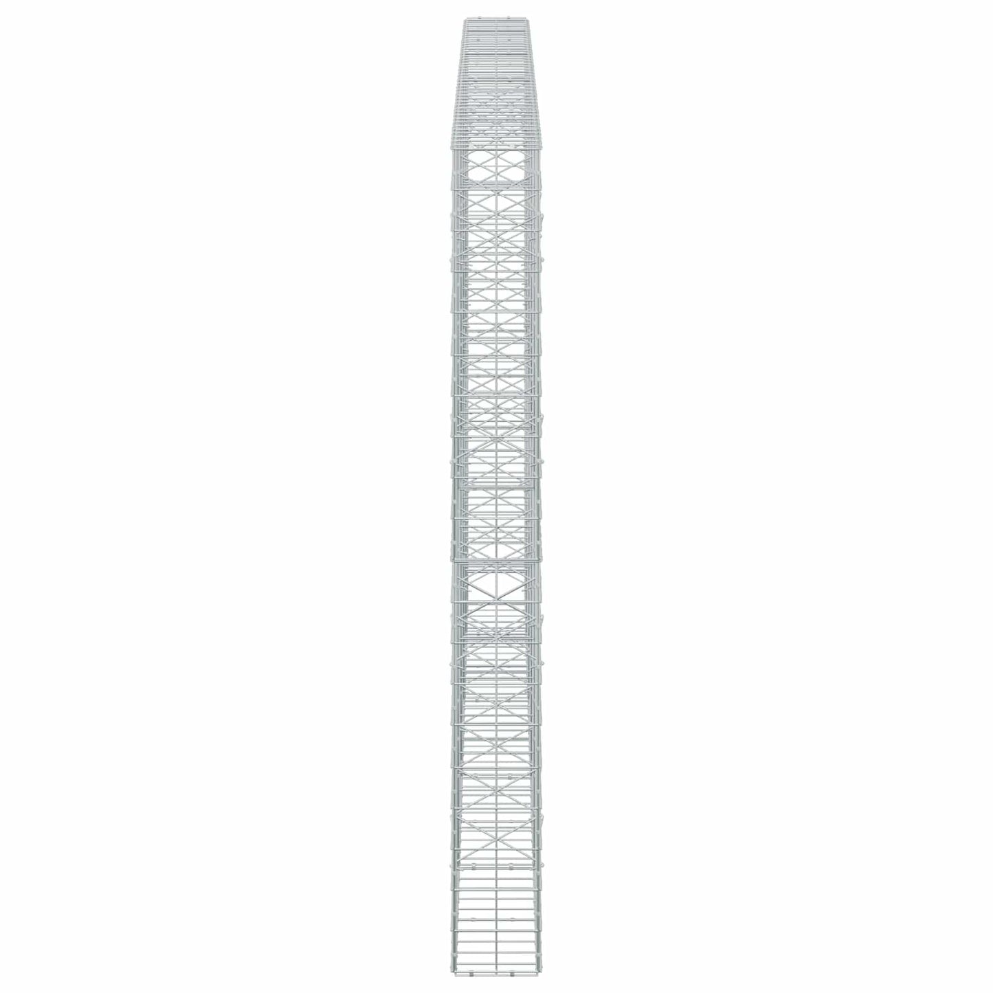 vidaXL Γκαμπιόν με σύρμα 5 mm και πλέγμα 10x10 cm 450x20x200 εκ