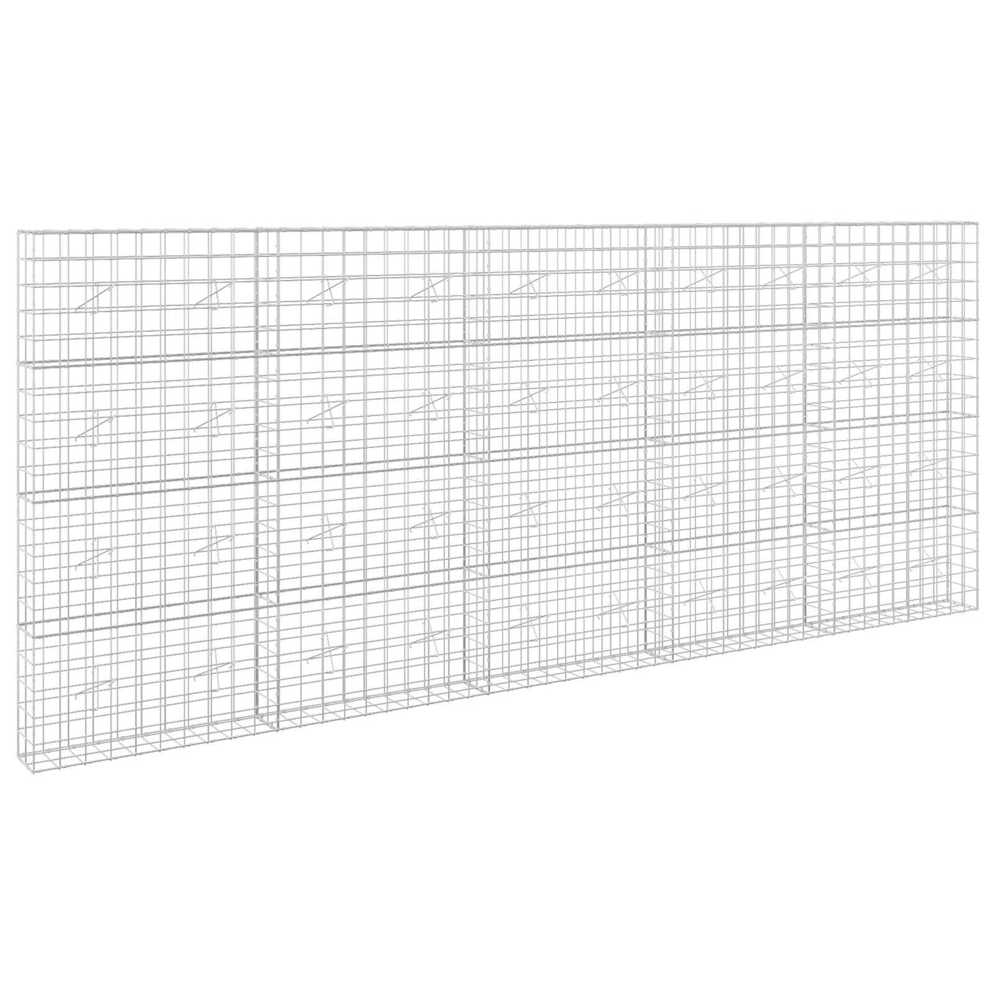 vidaXL Γκαμπιόν με σύρμα 5 mm και πλέγμα 10x10 cm 500x20x200 εκ