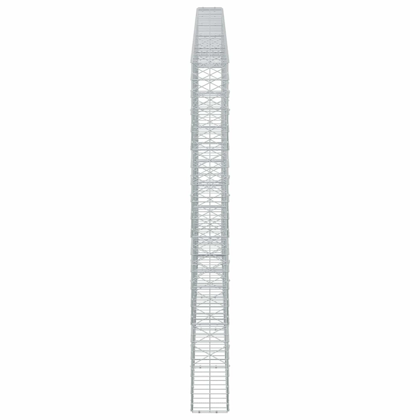 vidaXL Γκαμπιόν με σύρμα 5 mm και πλέγμα 10x10 cm 500x20x200 εκ