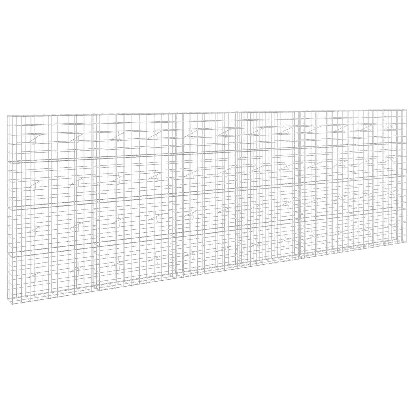 vidaXL Γκαμπιόν με σύρμα 5 mm και πλέγμα 10x10 cm 600x20x200 εκ