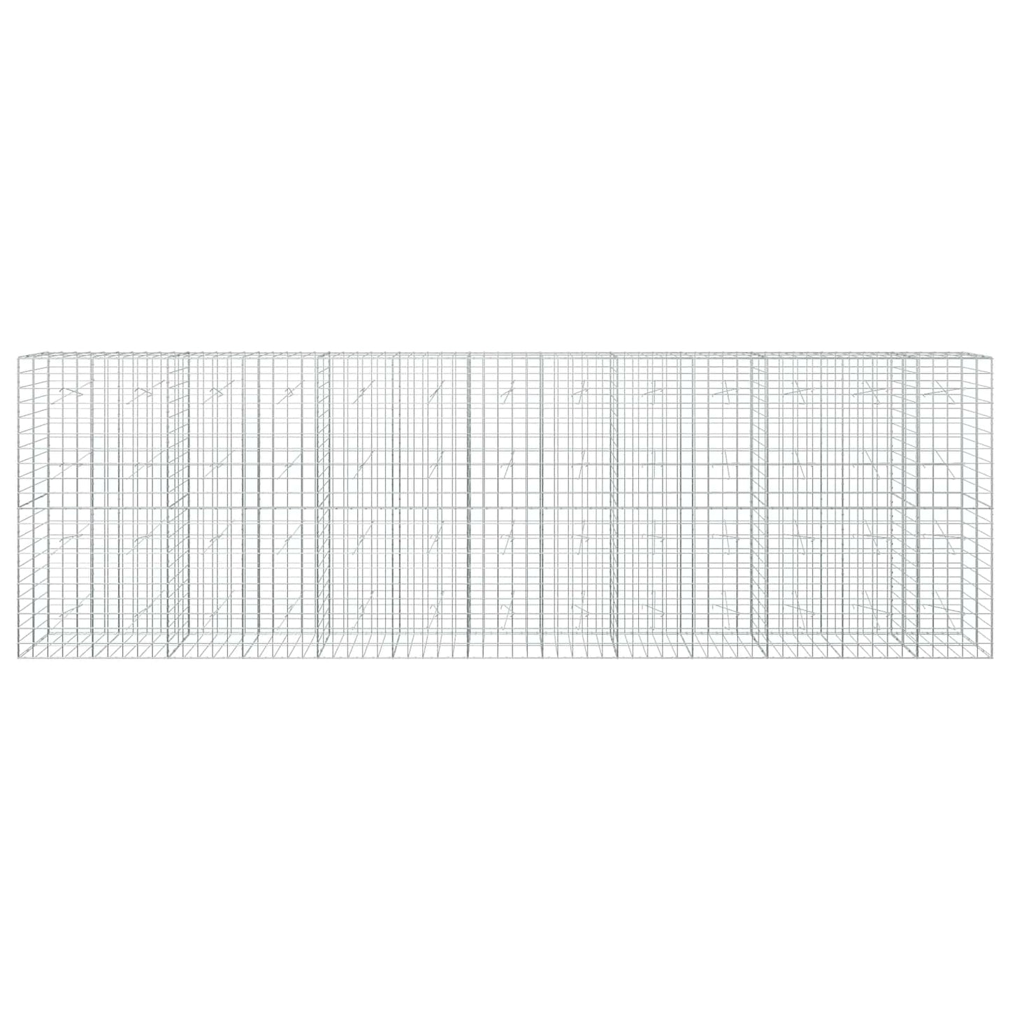 vidaXL Γκαμπιόν με σύρμα 5 mm και πλέγμα 10x10 cm 650x20x200 εκ