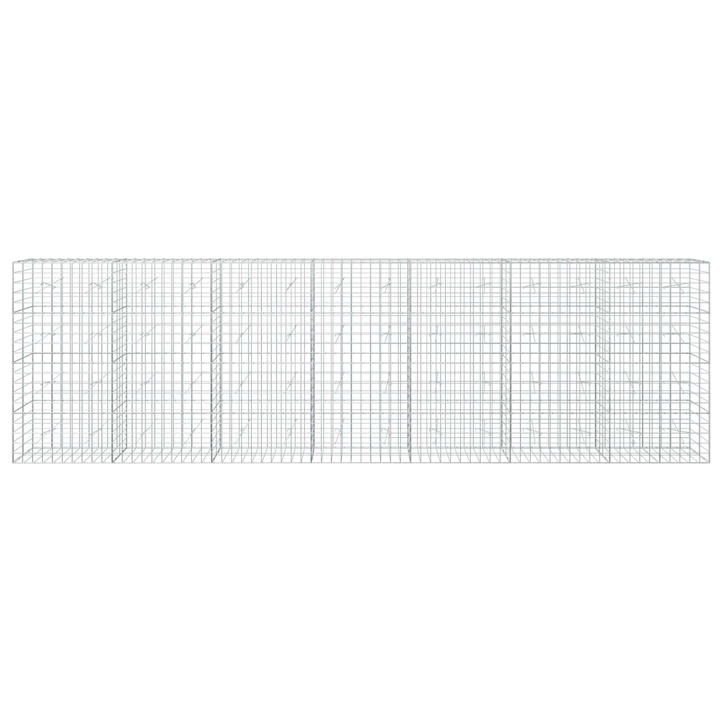 vidaXL Γκαμπιόν με σύρμα 5 mm και πλέγμα 10x10 cm 700x20x200 εκ
