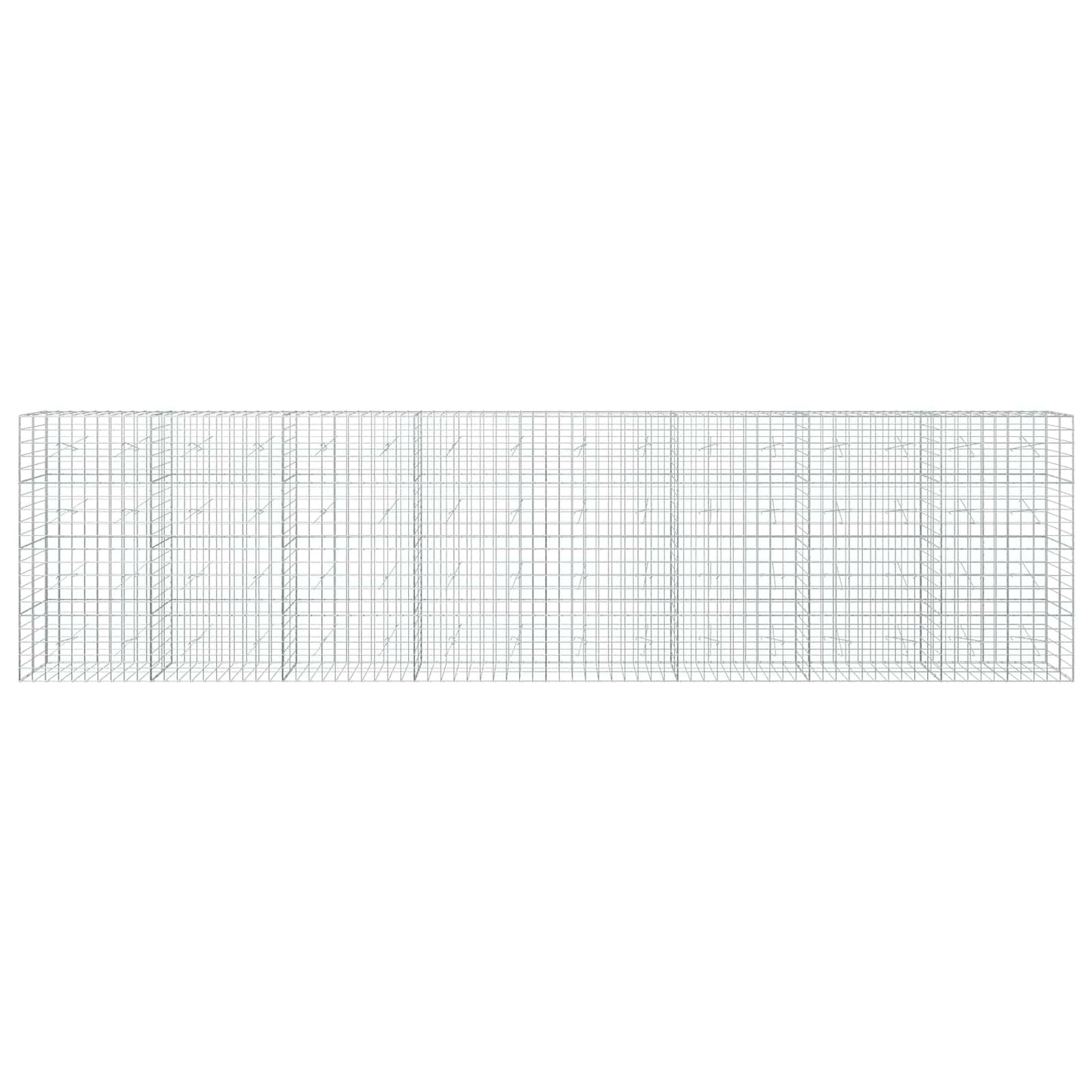 vidaXL Γκαμπιόν με σύρμα 5 mm και πλέγμα 10x10 cm 800x20x200 εκ.