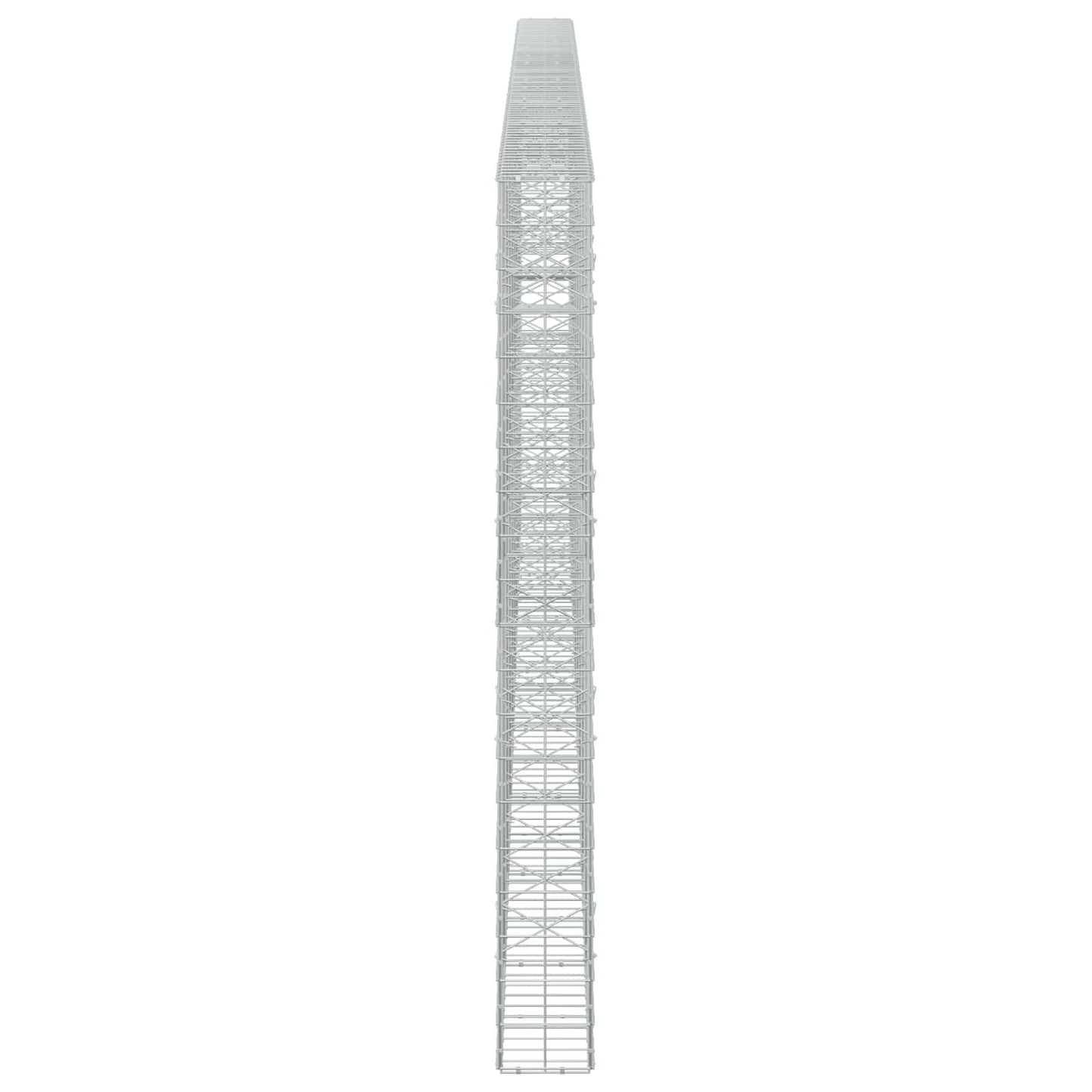 vidaXL Γκαμπιόν με σύρμα 5 mm και πλέγμα 10x10 cm 850x20x200 εκ