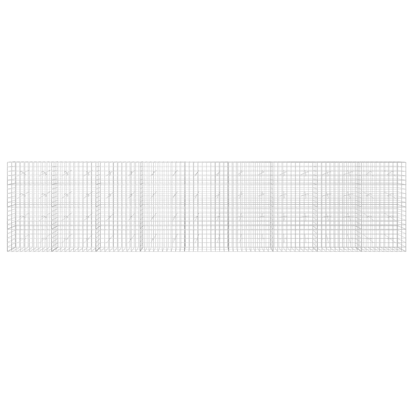 vidaXL Γκαμπιόν με σύρμα 5 mm και πλέγμα 10x10 cm 900x20x200 εκ