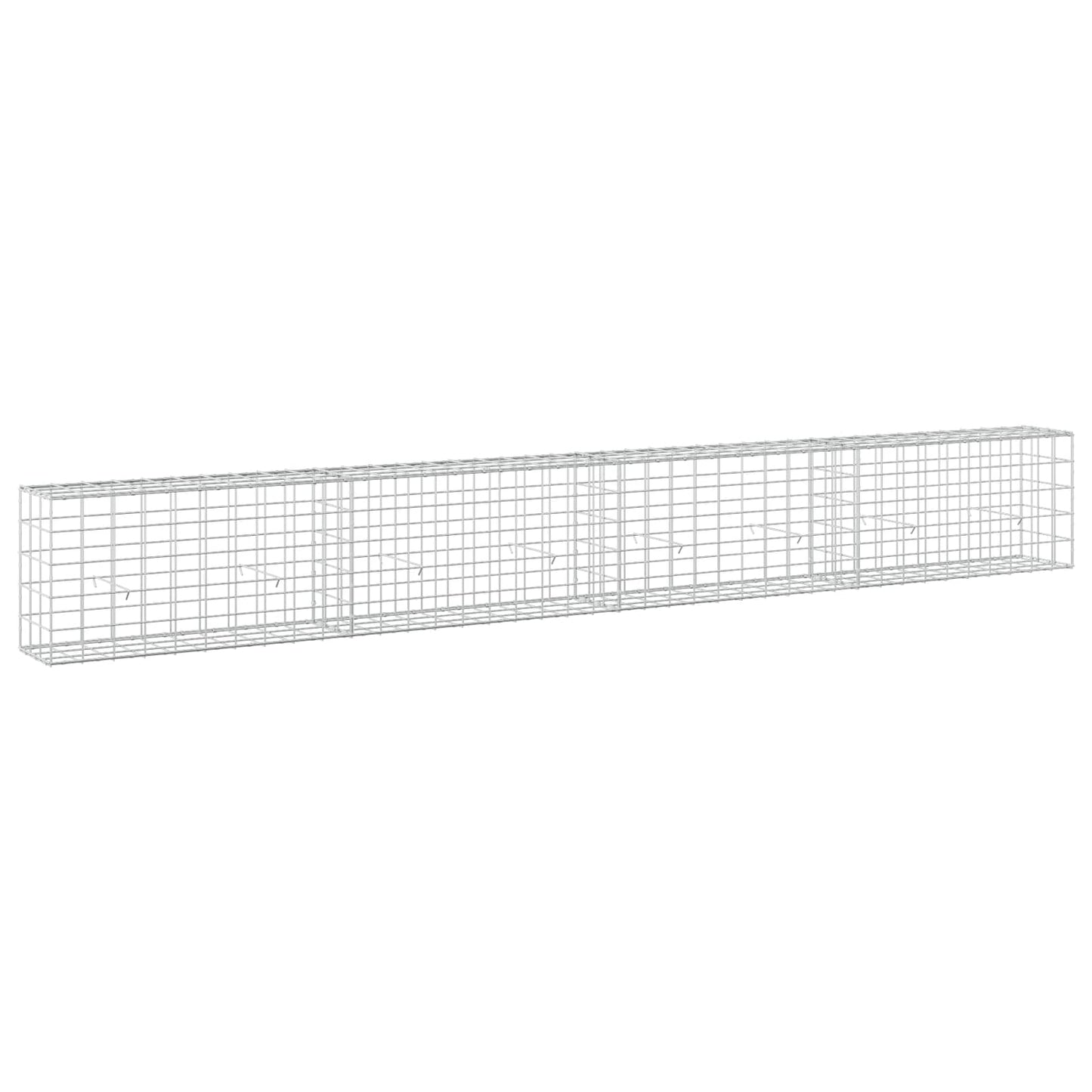 vidaXL Γκαμπιόν με σύρμα 5 mm και πλέγμα 10x10 cm 400x30x50 εκ