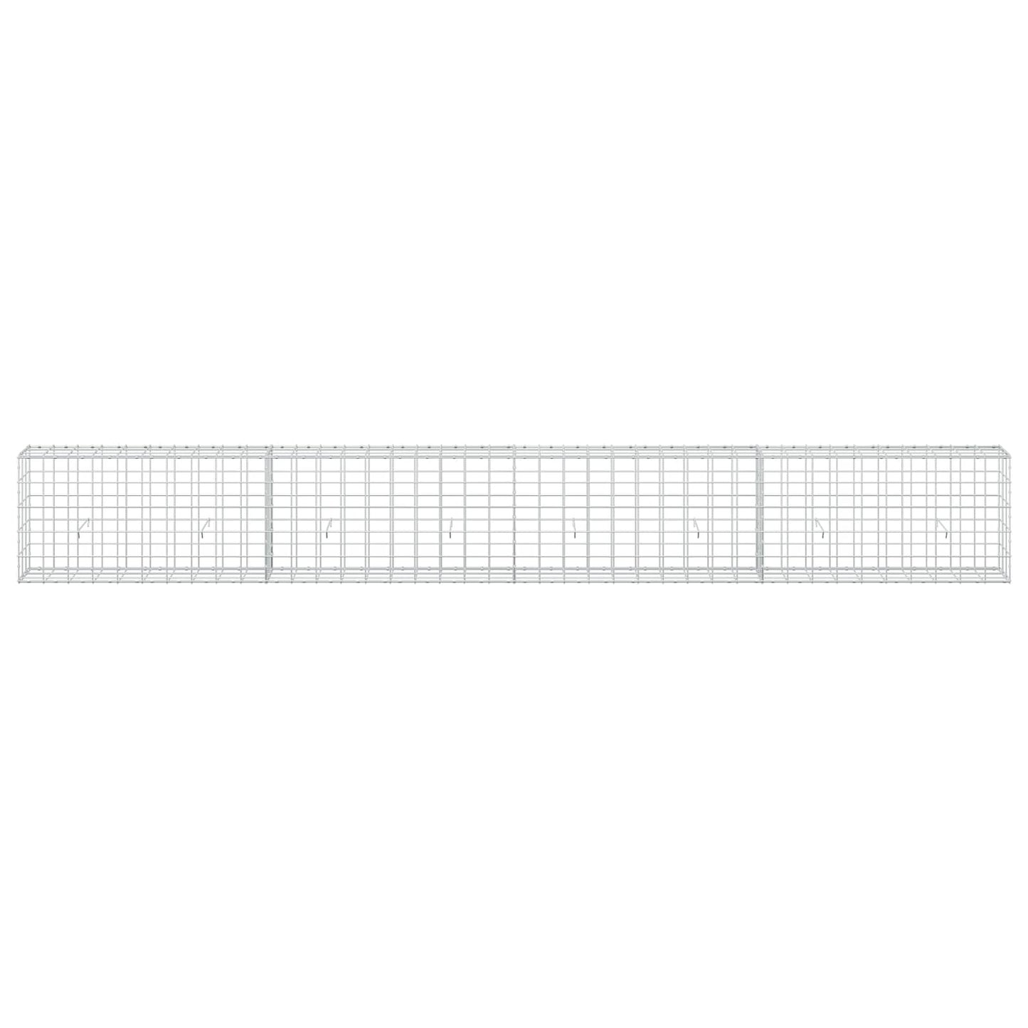 vidaXL Γκαμπιόν με σύρμα 5 mm και πλέγμα 10x10 cm 400x30x50 εκ