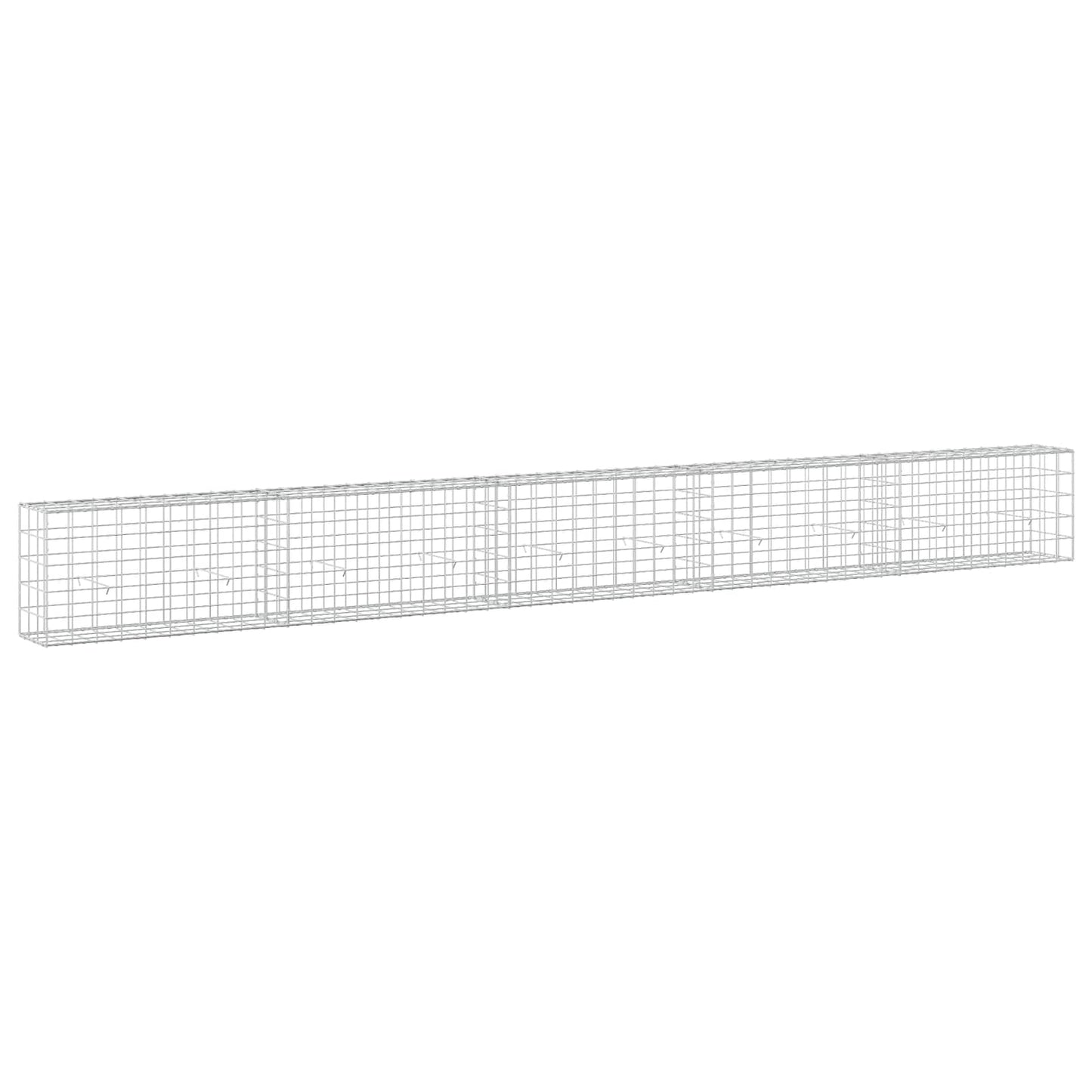 vidaXL Γκαμπιόν με σύρμα 5 mm και πλέγμα 10x10 cm 500x30x50 εκ