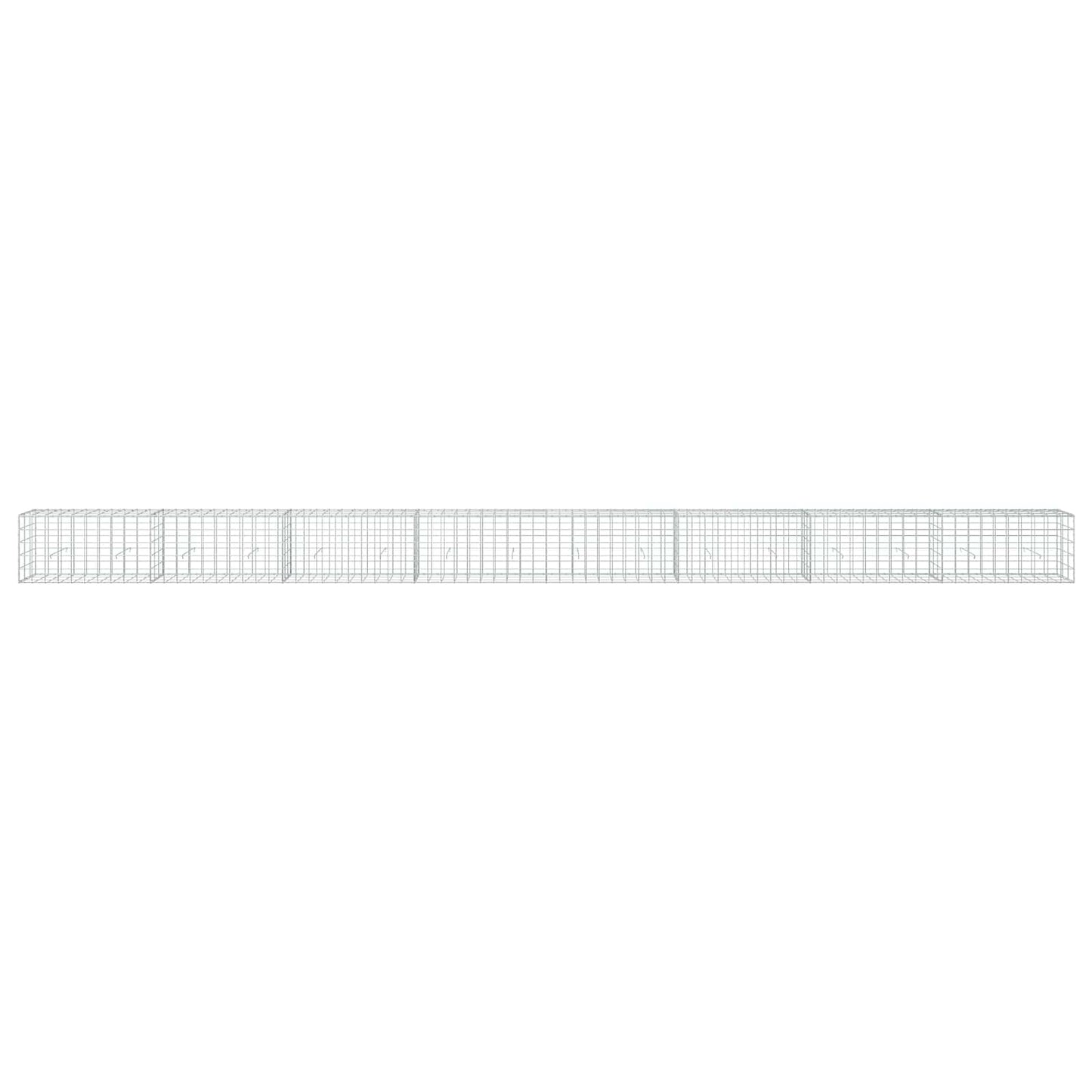 vidaXL Γκαμπιόν με σύρμα 5 mm και πλέγμα 10x10 cm 800x30x50 εκ