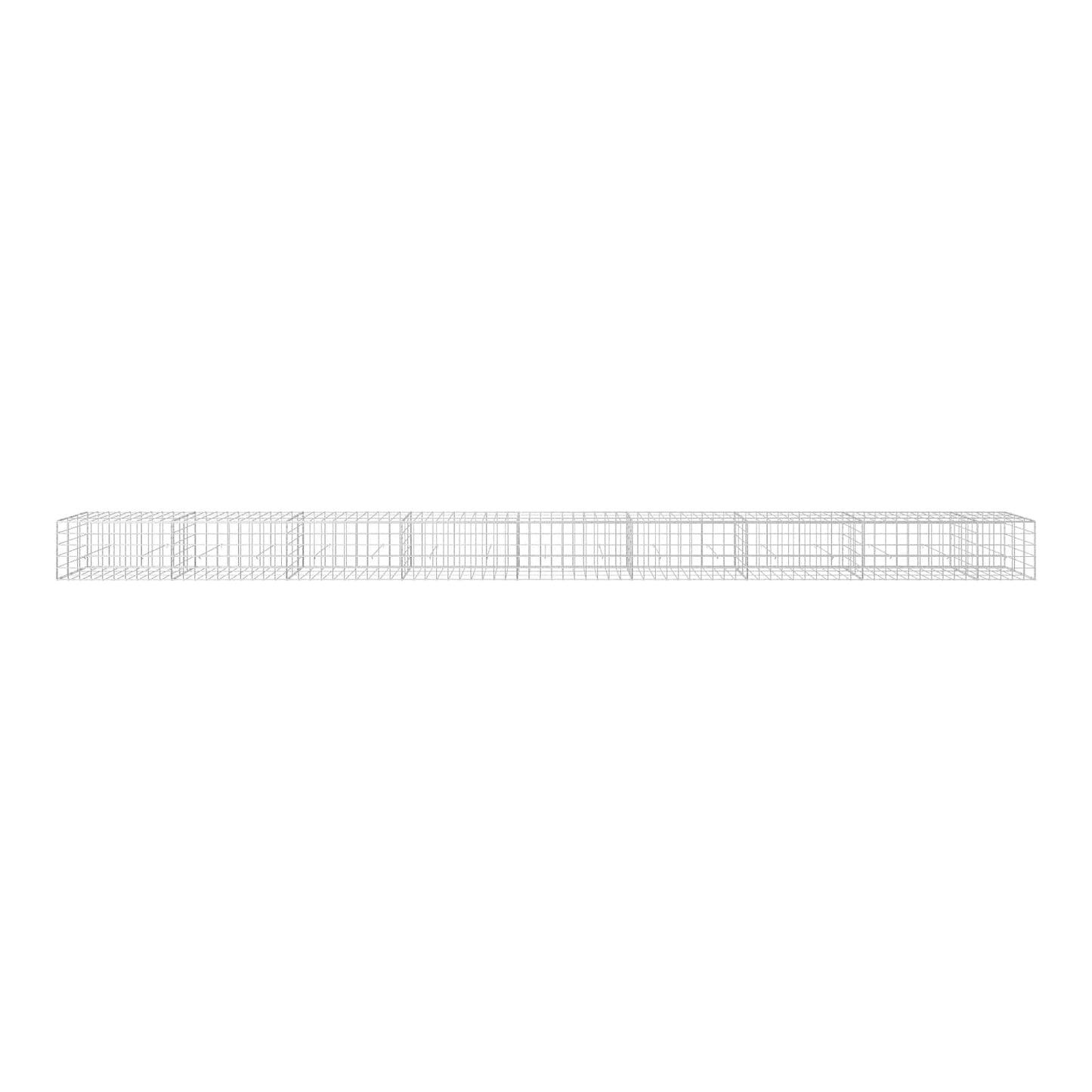vidaXL Γκαμπιόν με σύρμα 5 mm και πλέγμα 10x10 cm 850x30x50 εκ