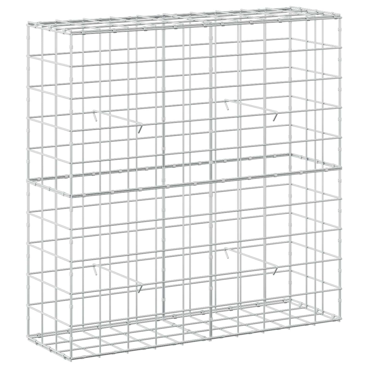 vidaXL Γκαμπιόν με σύρμα 5 mm και πλέγμα 10x10 cm 100x30x100 εκ