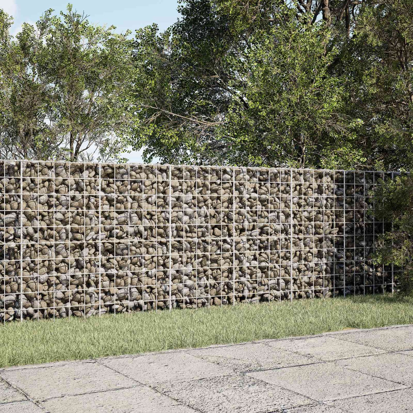 vidaXL Γκαμπιόν με σύρμα 5 mm και πλέγμα 10x10 cm 300x30x100 εκ