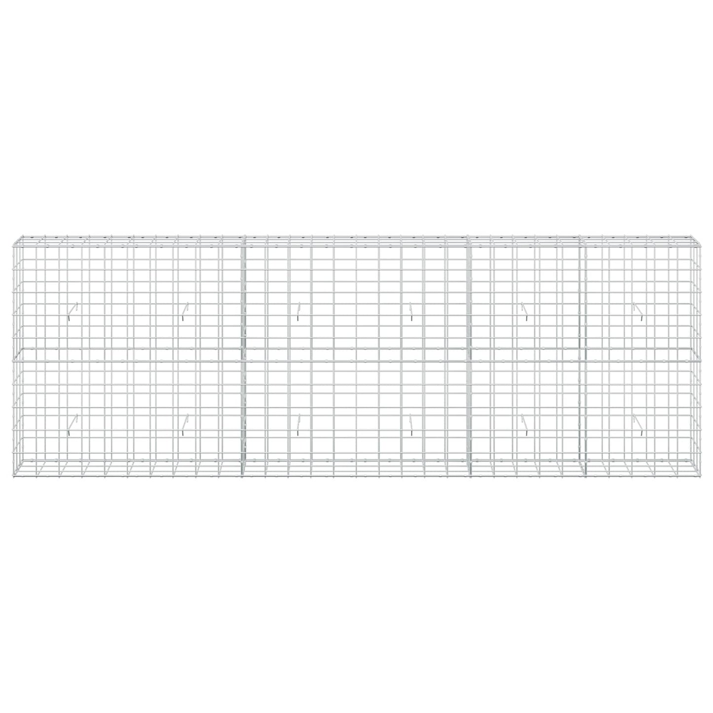 vidaXL Γκαμπιόν με σύρμα 5 mm και πλέγμα 10x10 cm 300x30x100 εκ