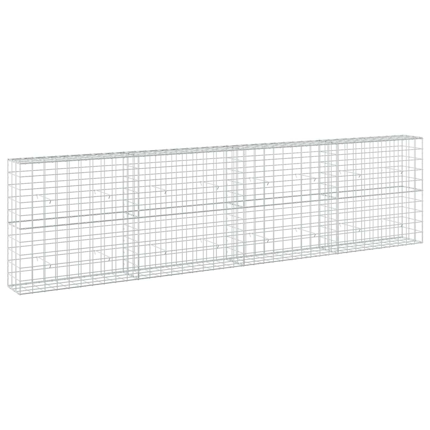 vidaXL Γκαμπιόν με σύρμα 5 mm και πλέγμα 10x10 cm 400x30x100 εκ