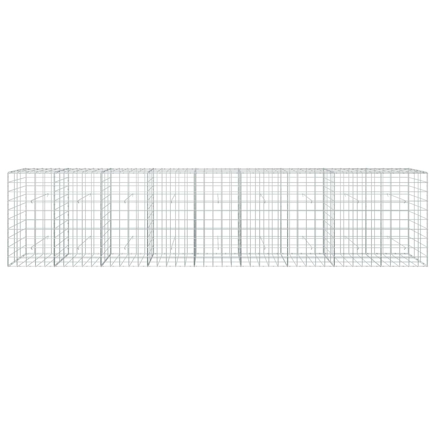 vidaXL Γκαμπιόν με σύρμα 5 mm και πλέγμα 10x10 cm 450x30x100 εκ